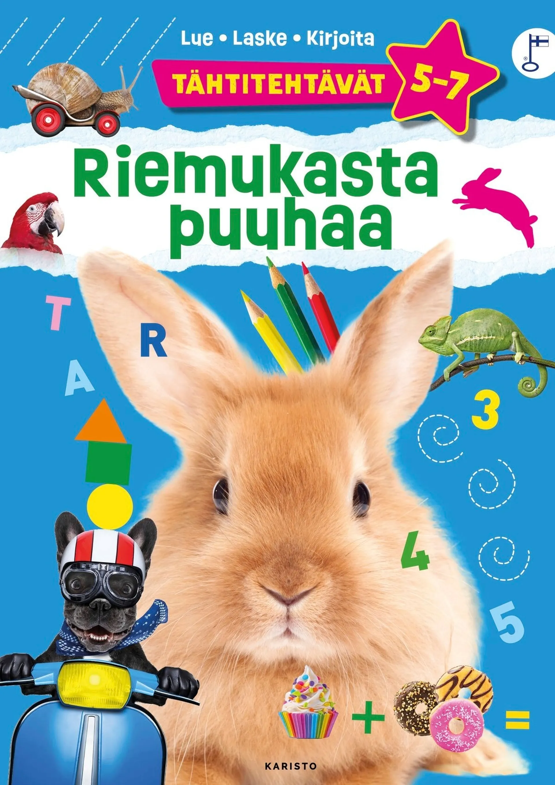 Tähtitehtävät Riemukasta puuhaa - Lue, laske, kirjoita