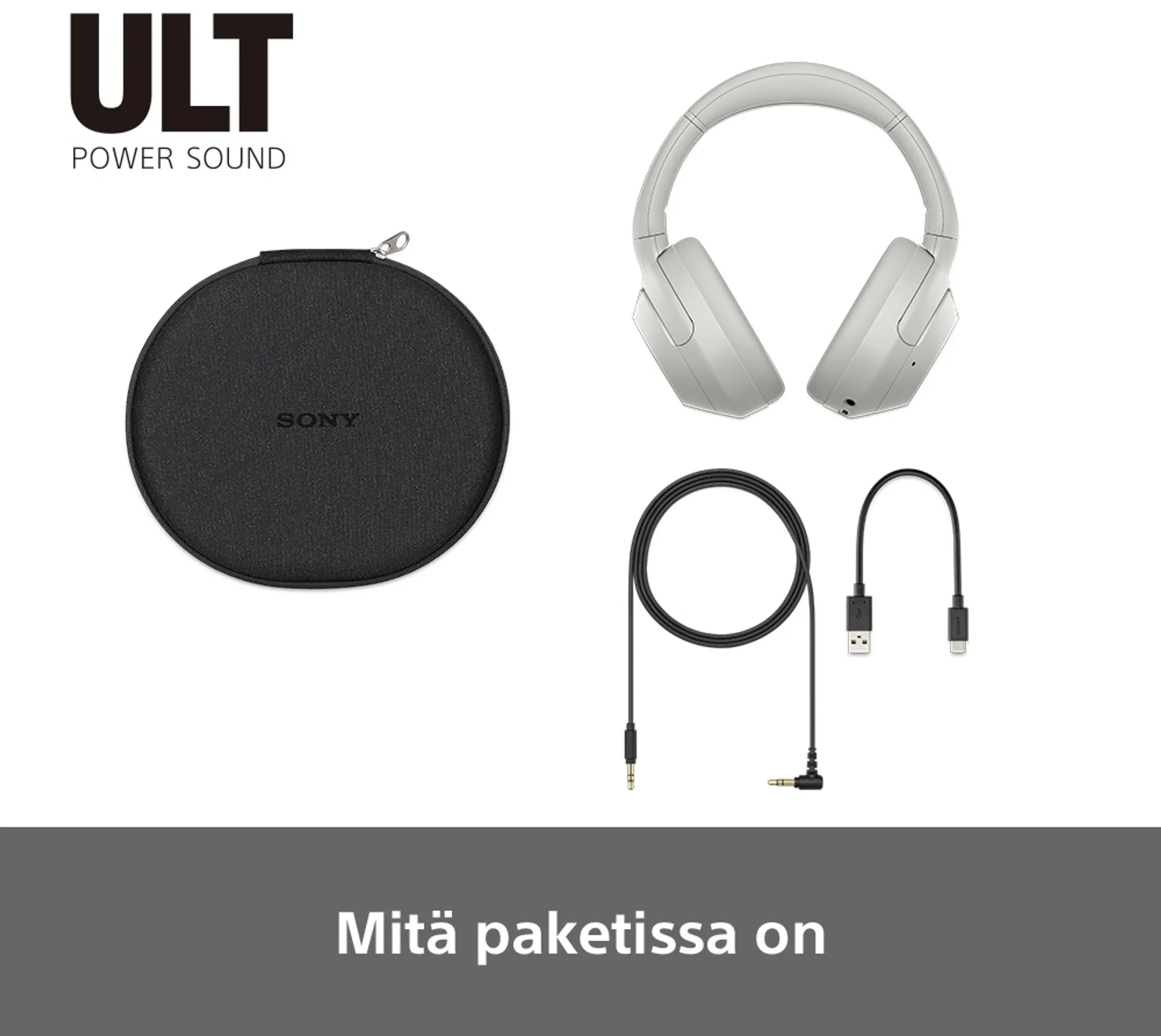 Sony Bluetooth vastamelusankakuulokkeet WH-ULT900NW valkoinen - 4