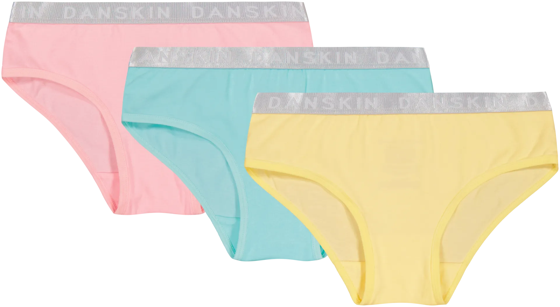 Danskin lasten alushousut 93771 3-pack - Yellow/pink/green - 1