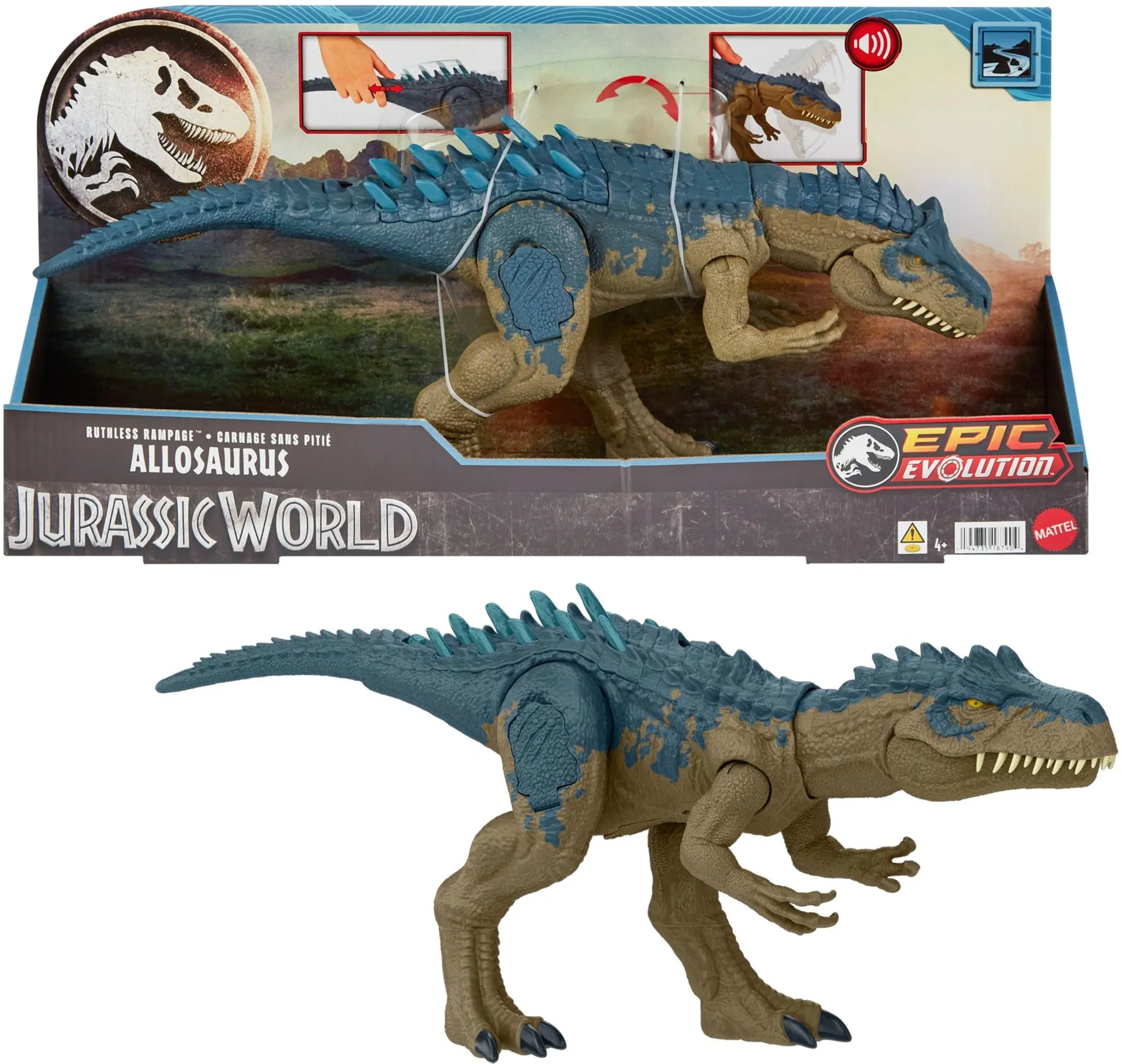 Jurassic World Ruthless Rampage Allosaurus -dinosaurus - 1