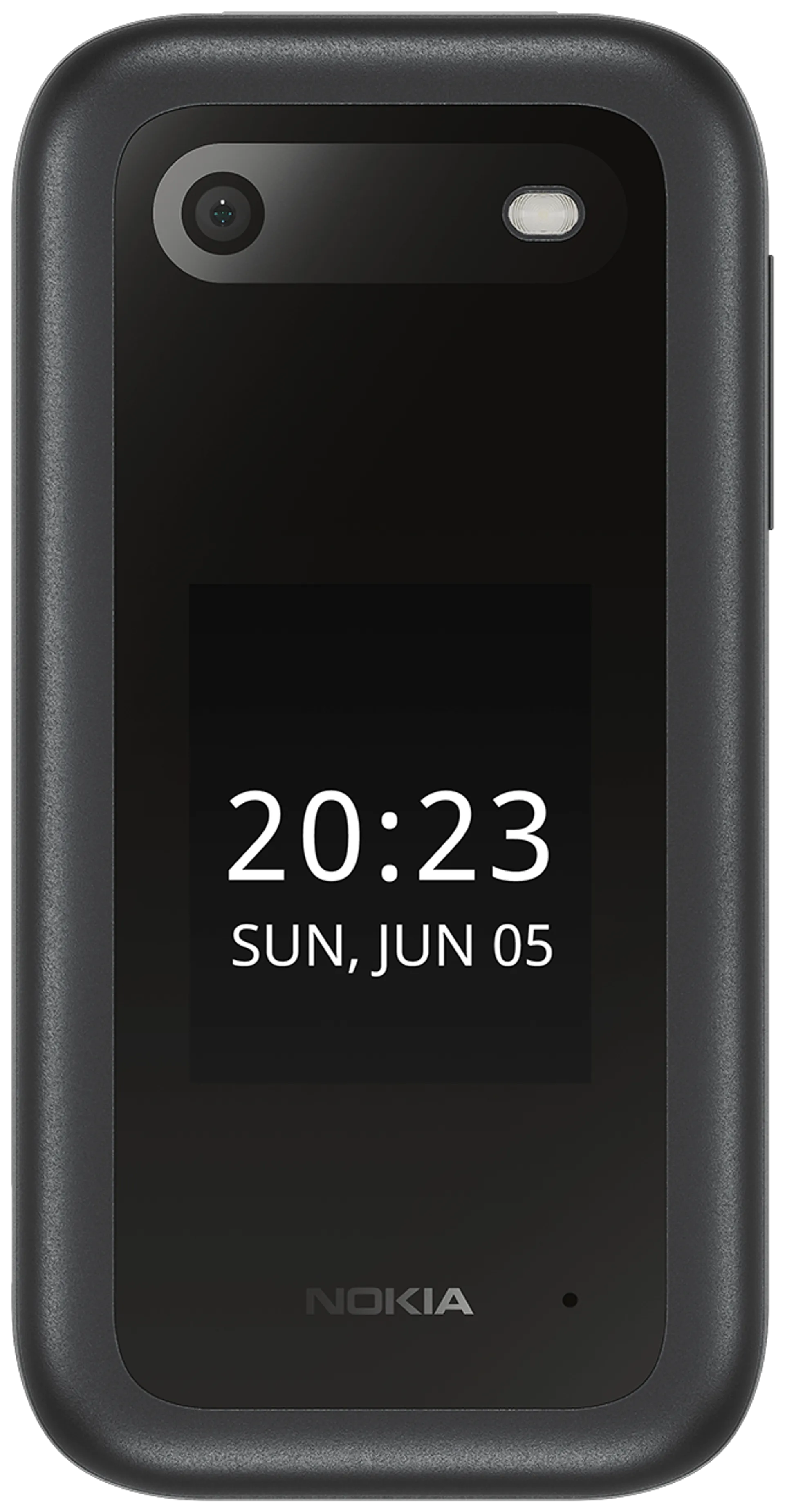 Nokia 2660 musta puhelin + teline - 1