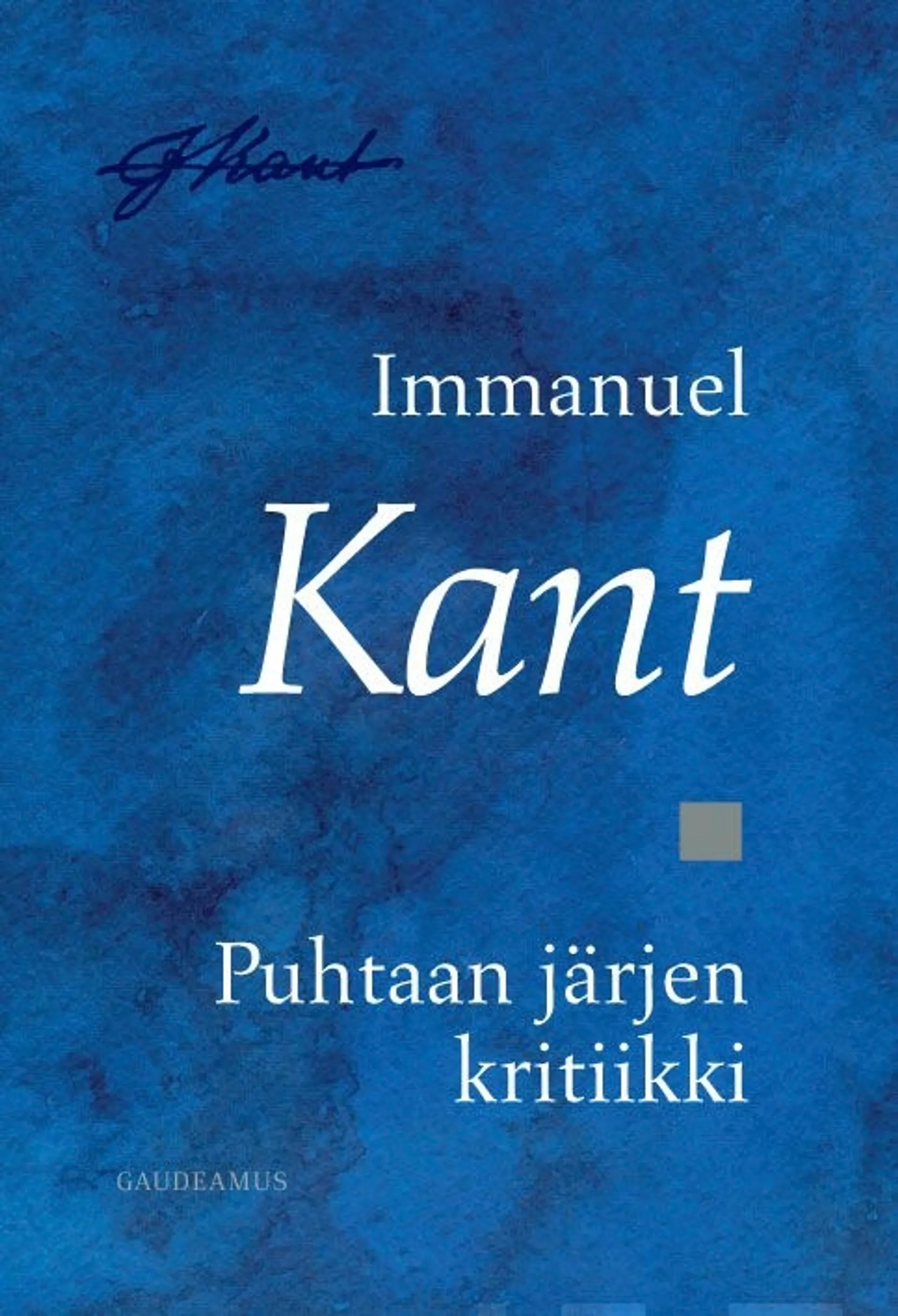 Kant, Puhtaan järjen kritiikki