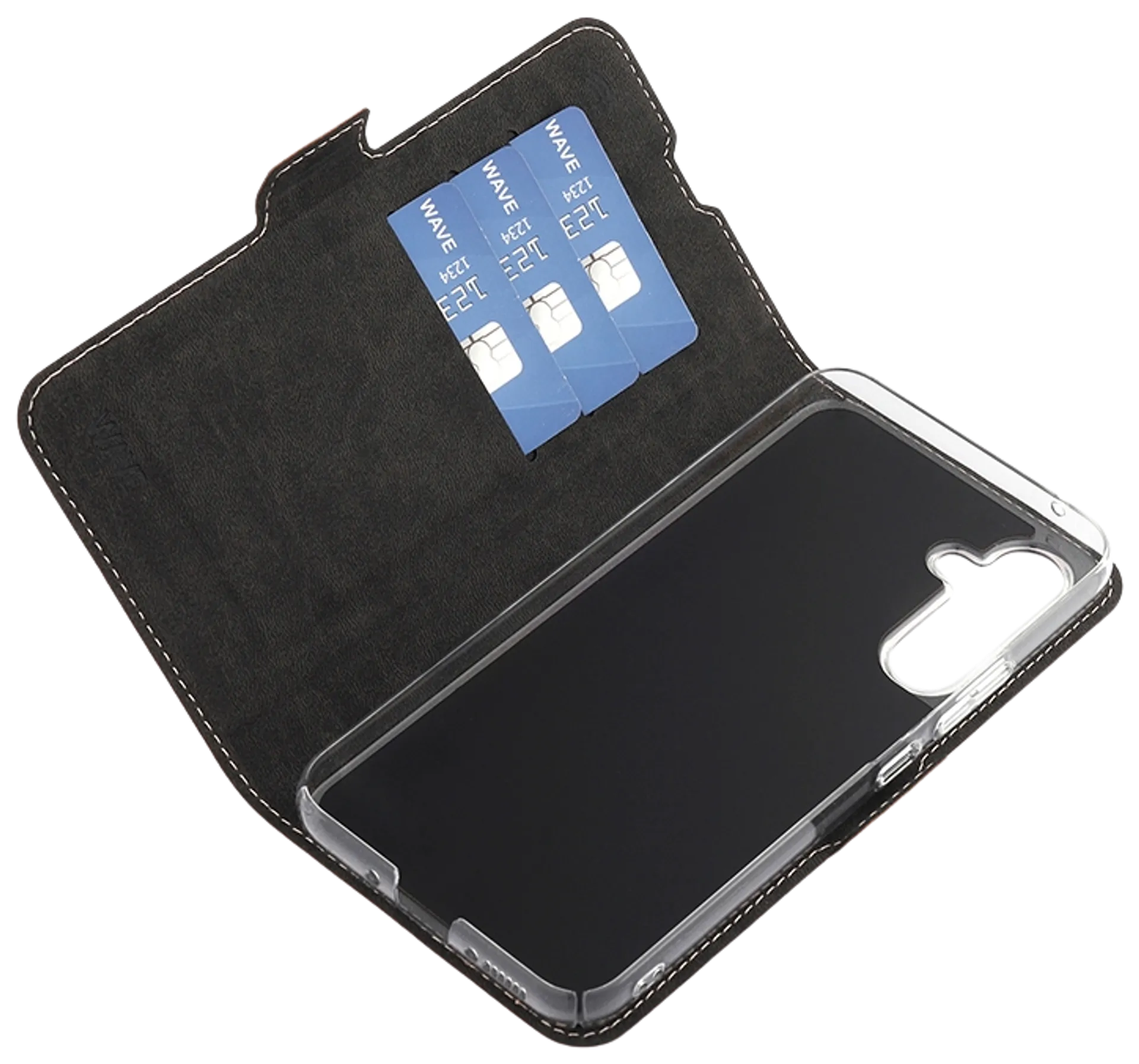 Wave Book Case, Samsung Galaxy A54 5G, Ruusukulta - 4