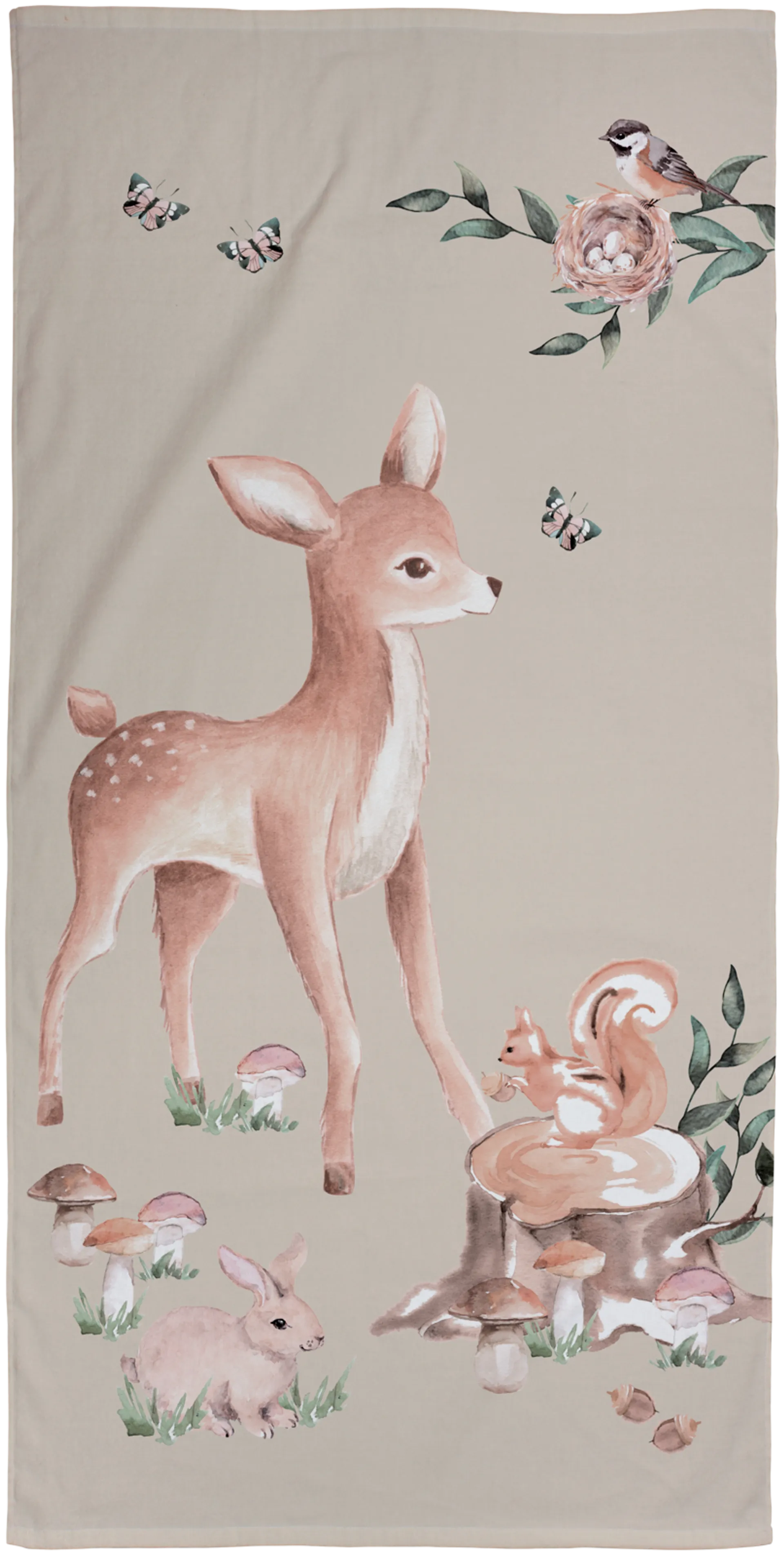 Ciraf lasten pyyhe Bambi 70x140 cm, beige