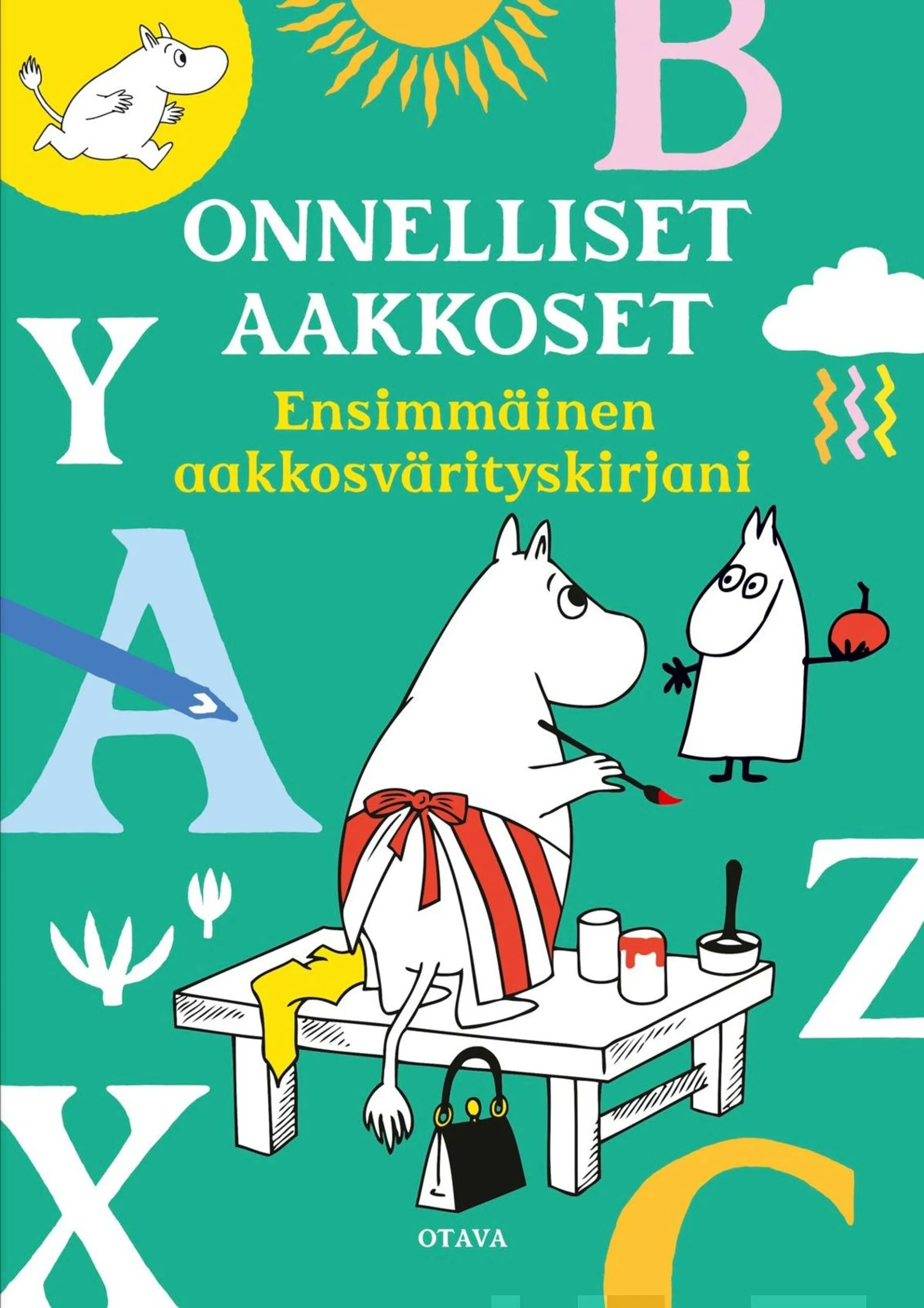 Muumit Onnelliset aakkoset Ensimmäinen aakkosvärityskirjani ...