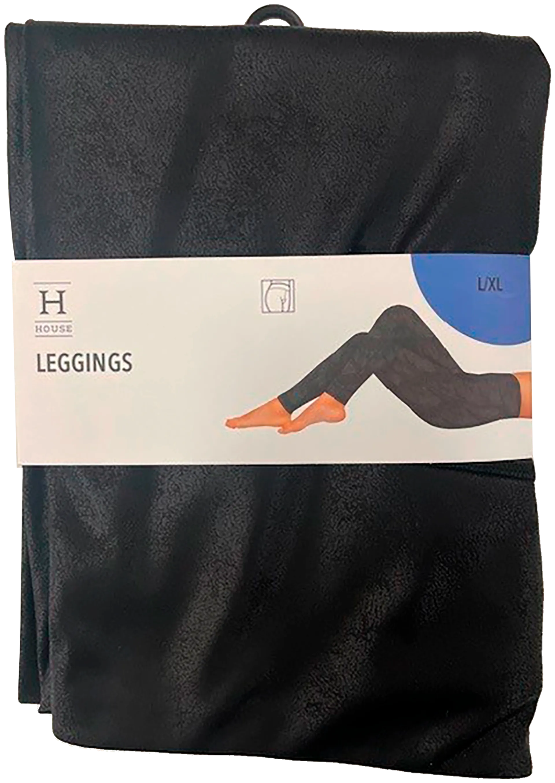 House naisten leggings leather look 113MW2053 - BLACK