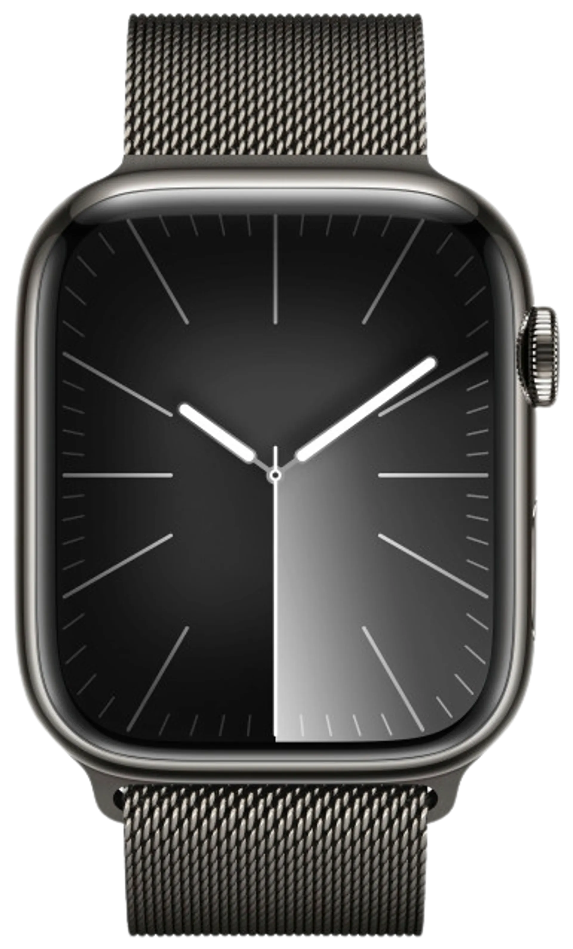 Apple watch Series 9 GPS + Cellular 45mm Grafiitin harmaa teräskotelo Grafiitin harmaa Milanese ranneke MRMX3KS/A