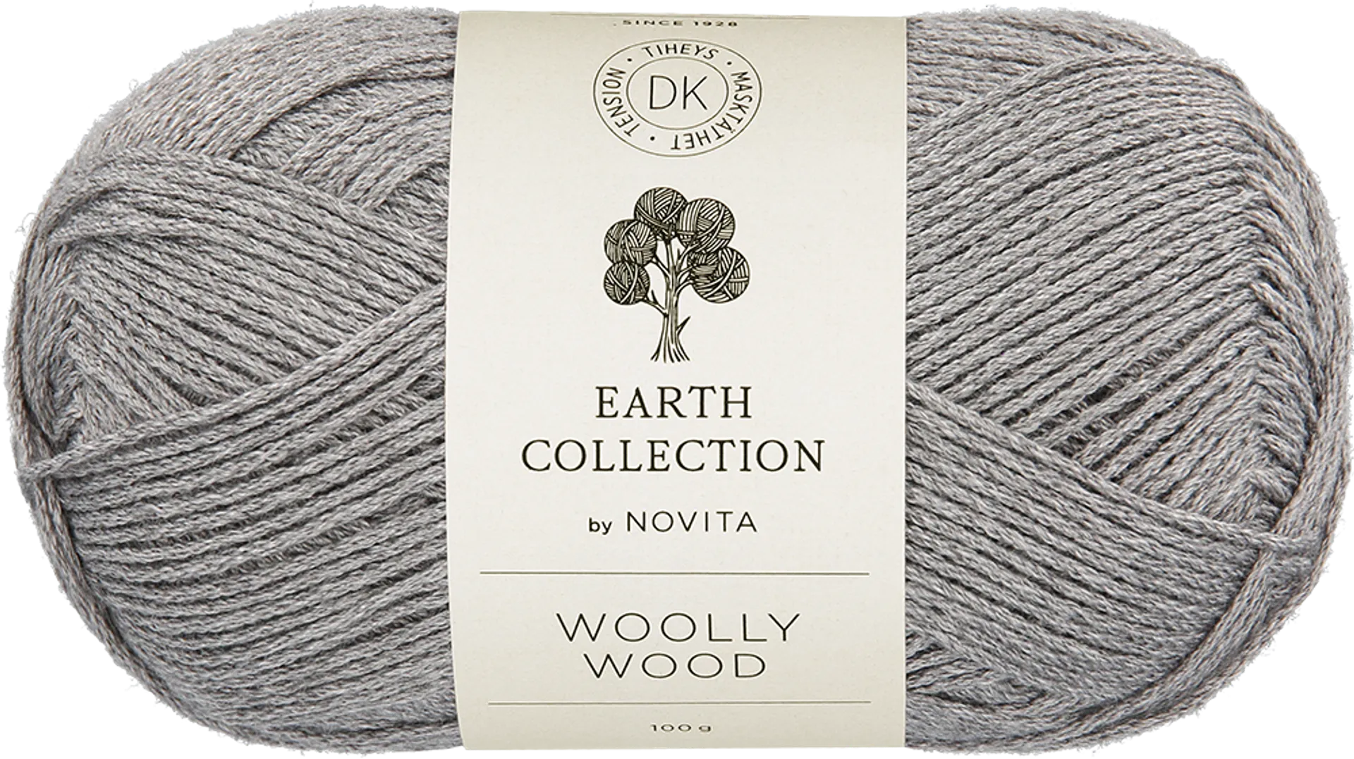 Novita Woolly Wood 100g 043 KIVI - 1