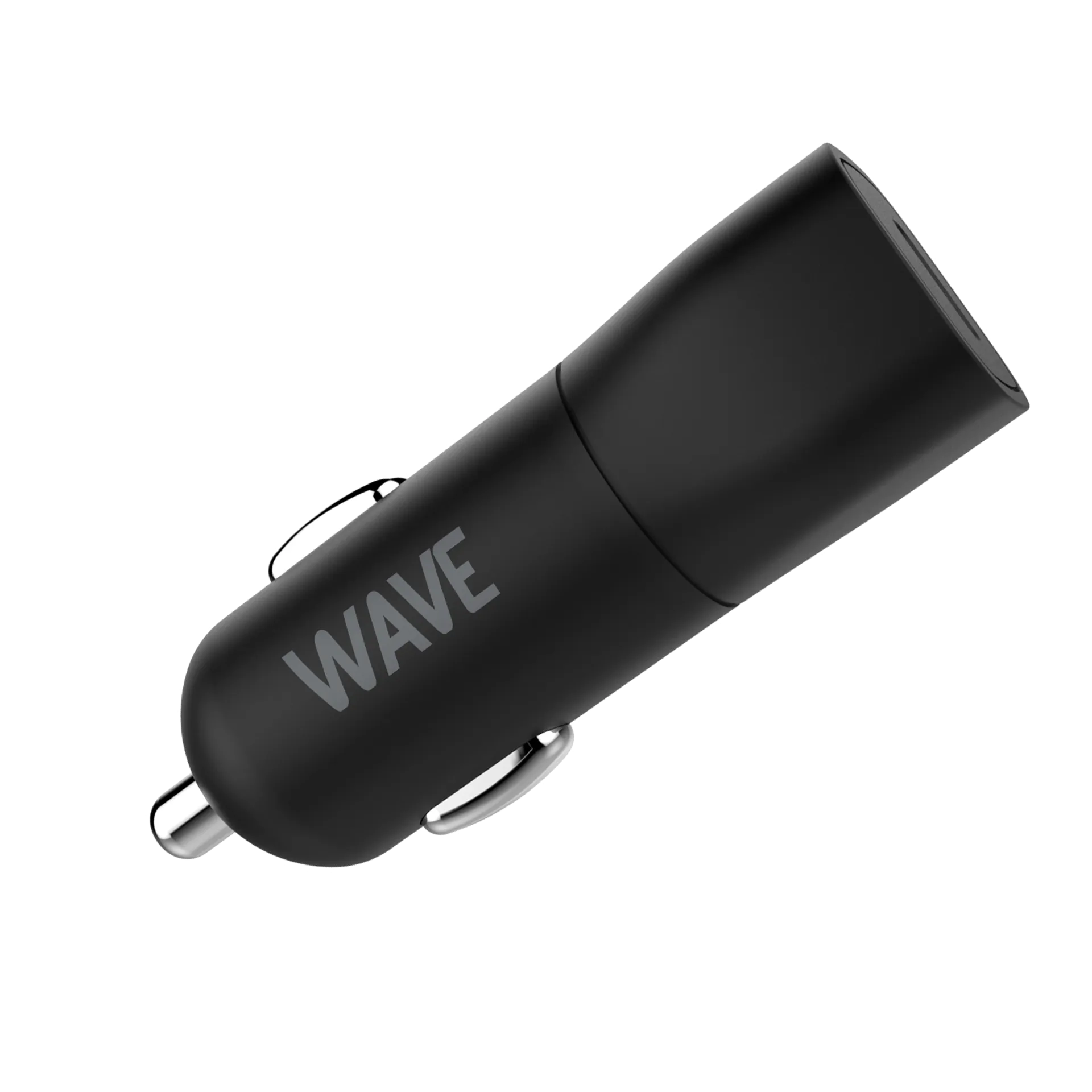 Wave Pikalataava Autolaturi, 1 x USB Type-C  (20W), Musta - 2