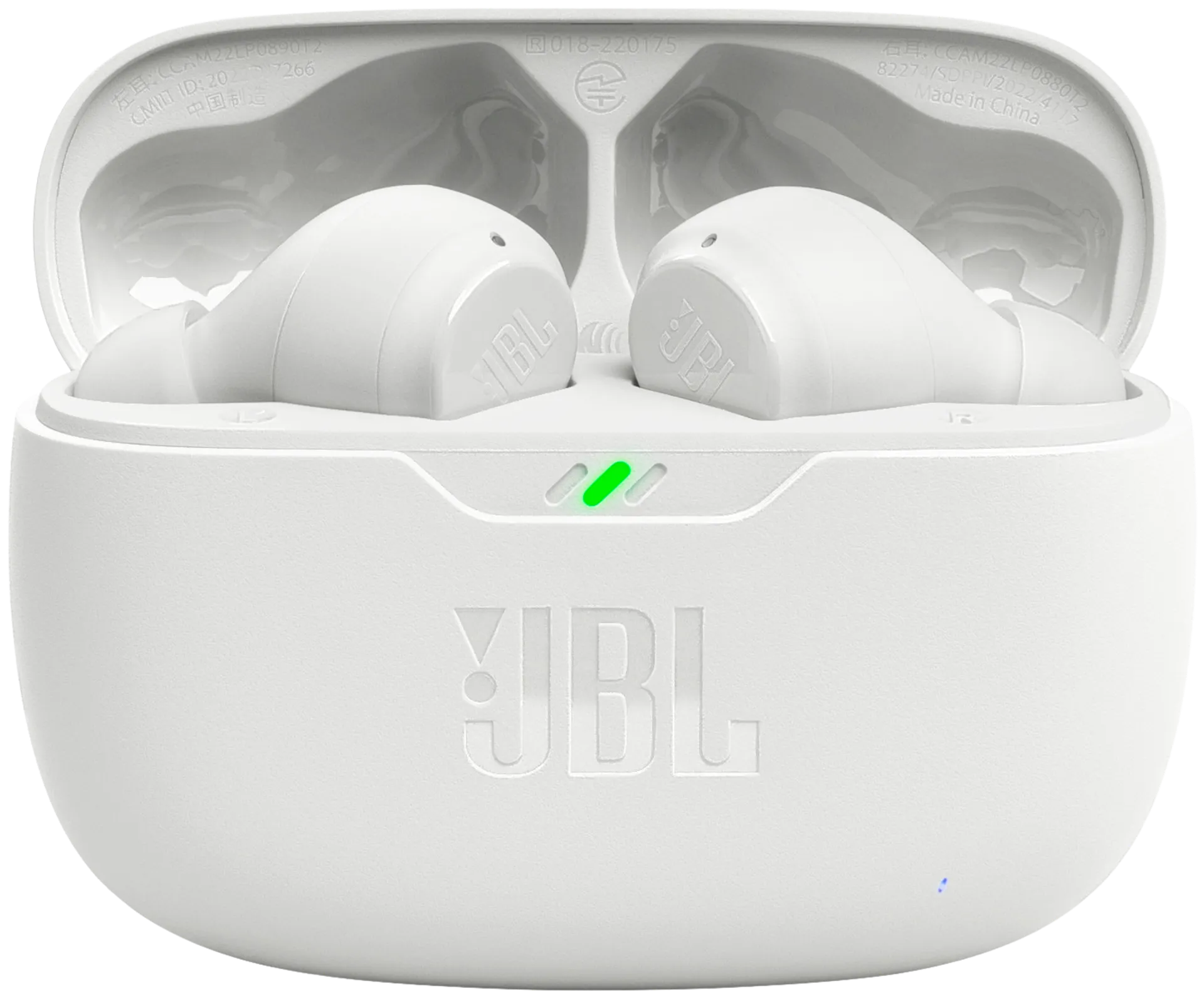 JBL Bluetooth nappikuulokkeet Vibe Beam valkoinen - 2