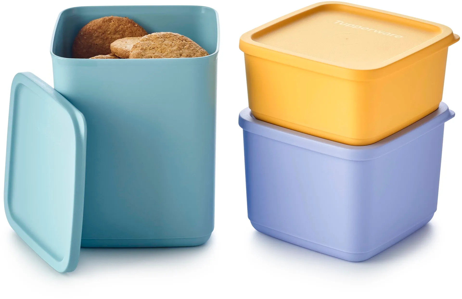 Tupperware rasiasetti Cubix 650 ml + 1 l + 1,8 l - 7