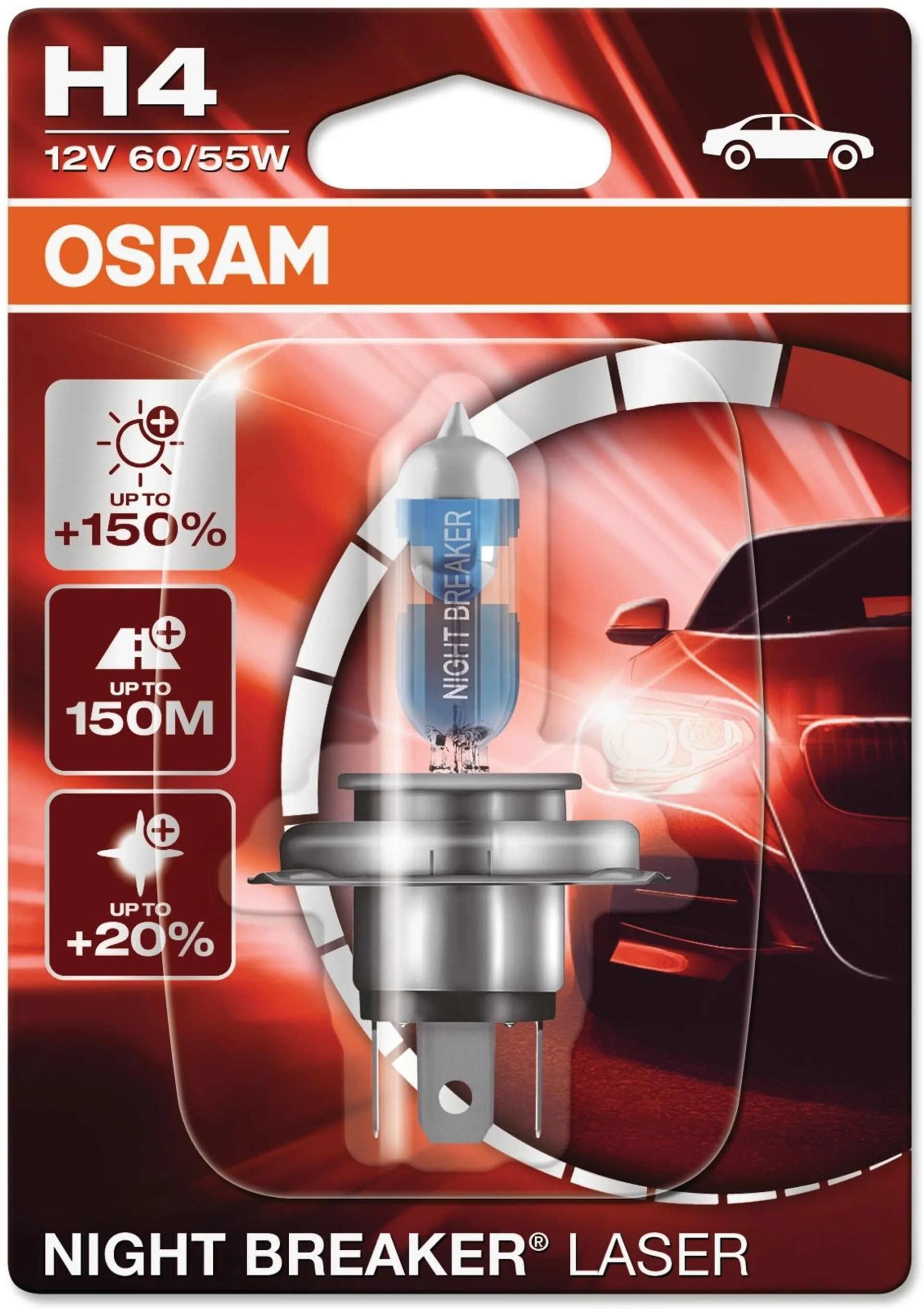 Osram Night Breaker Laser H4 12V 60/55W polttimo