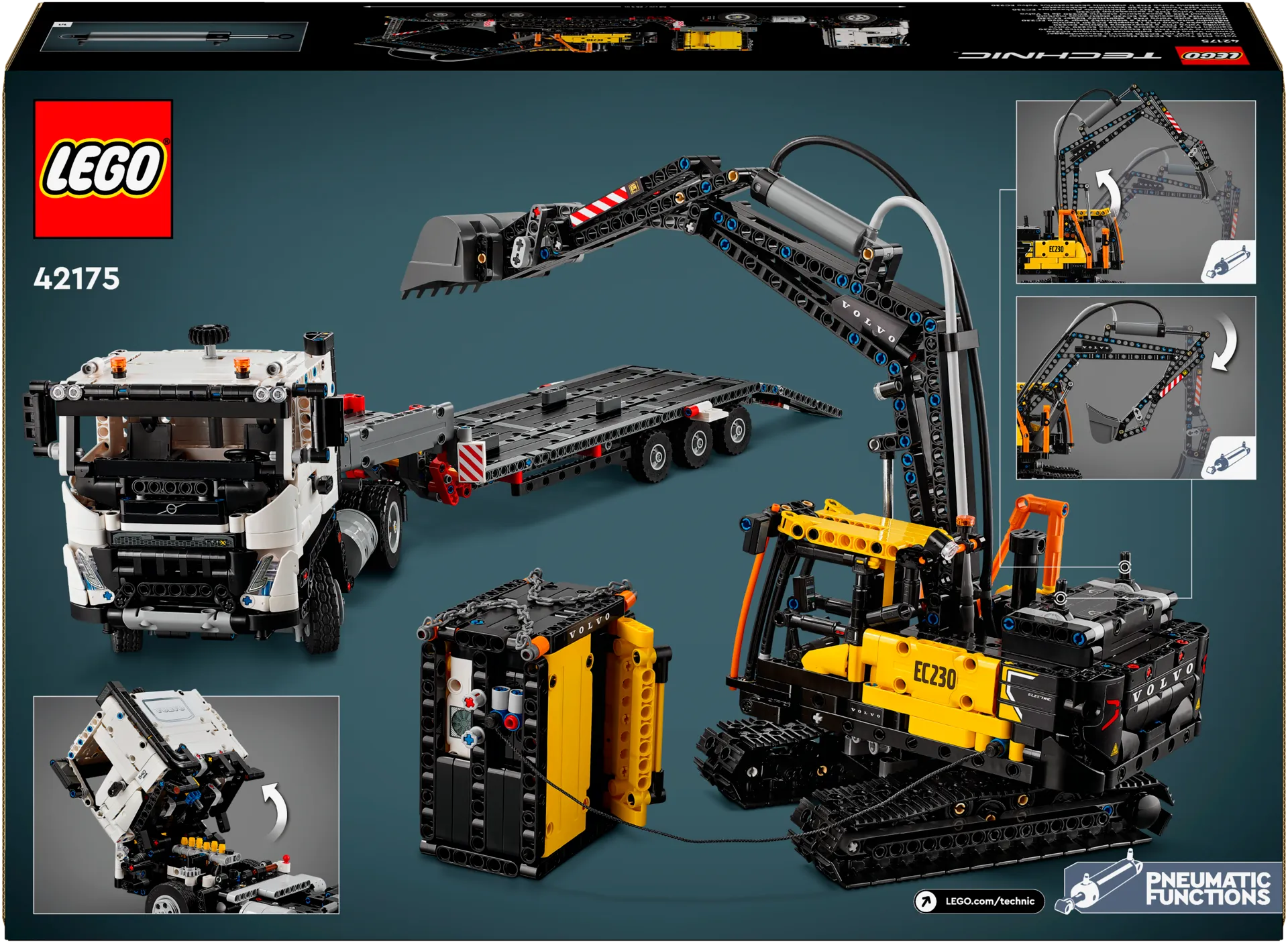 LEGO® Technic 42175 - Volvo FMX kuorma-auto ja EC230 Electric ?kaivukone - 3