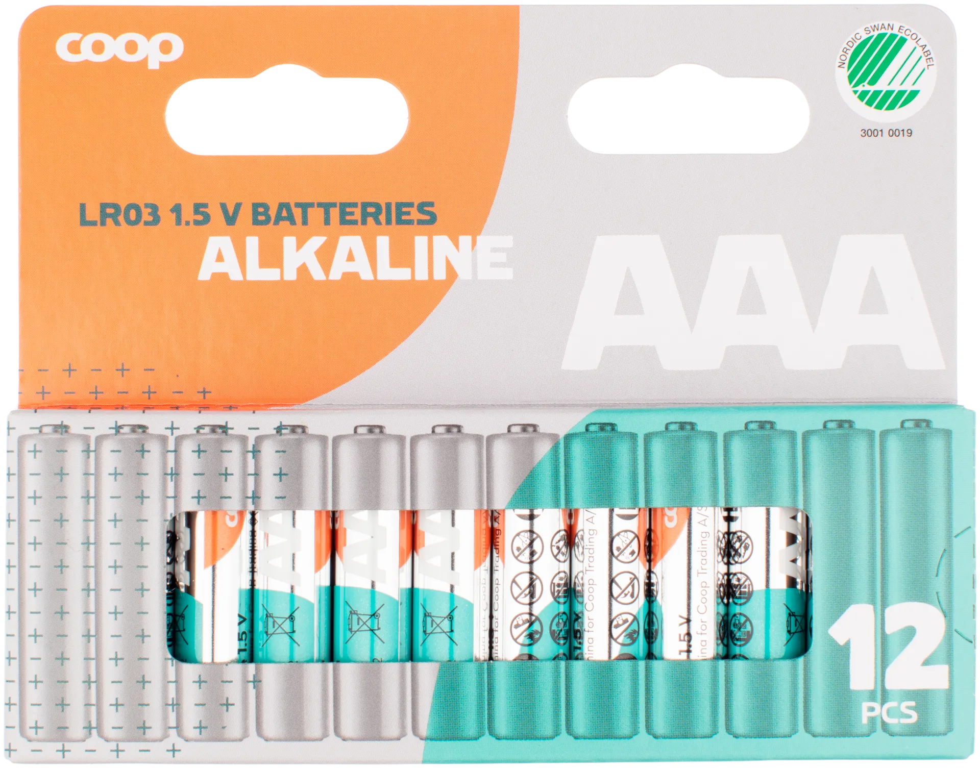 Coop alkaliparisto AAA/LR03/1,5V 12 kpl