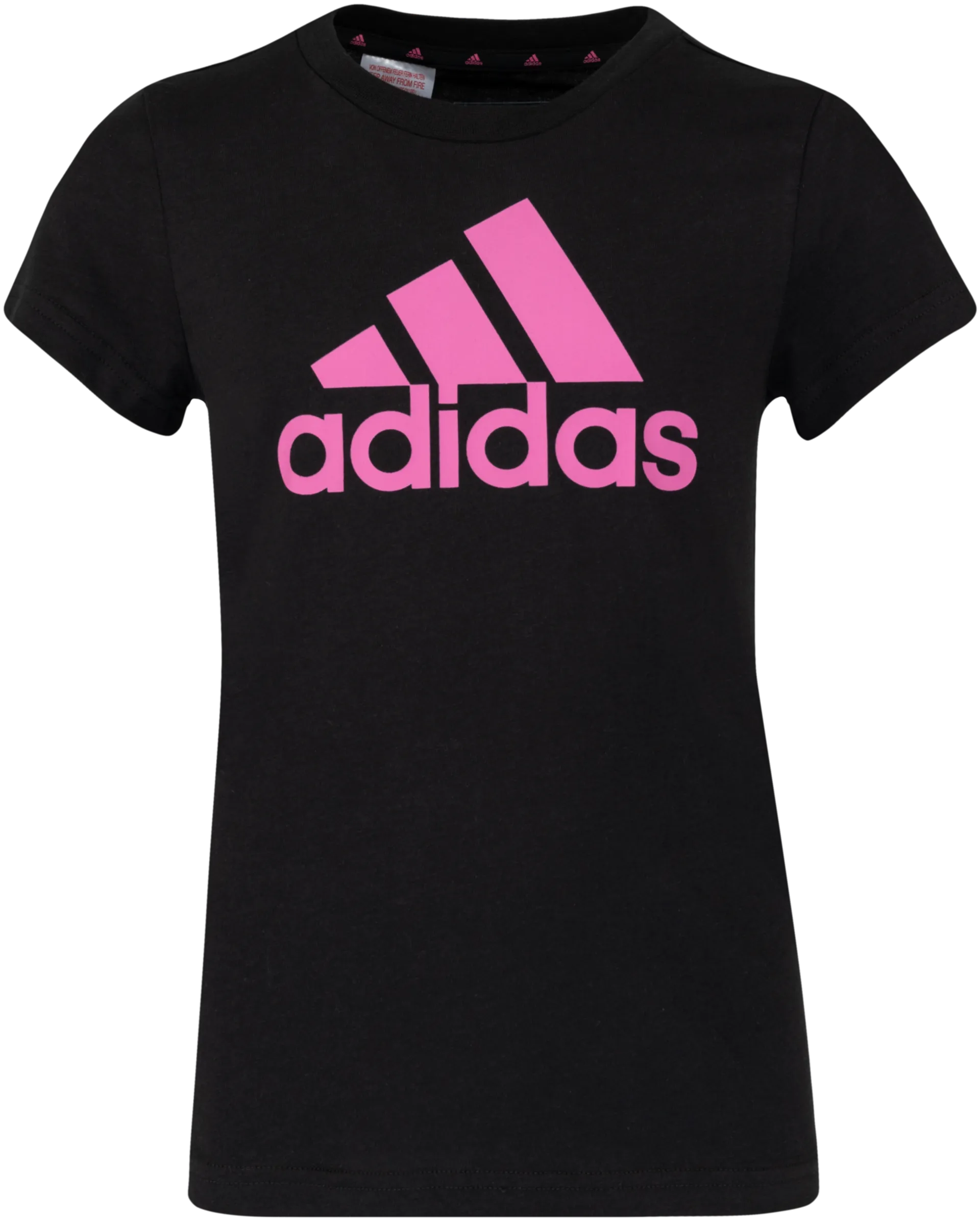 adidas nuorten t-paita IC6122 - black/pink - 1
