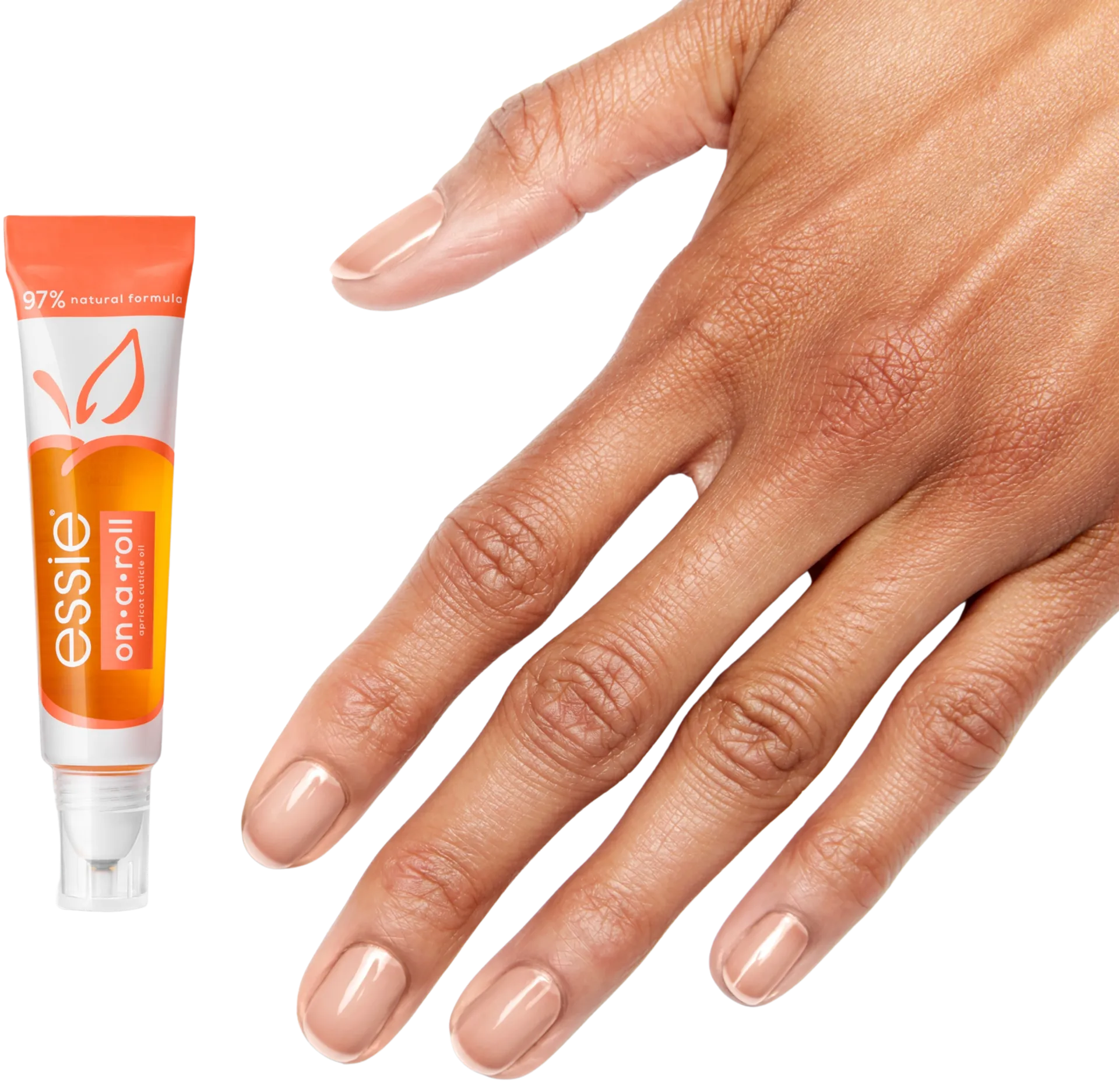 essie on-a-roll apricot nail and cuticle oil kynsinauhaöljy 13,5ml - 4