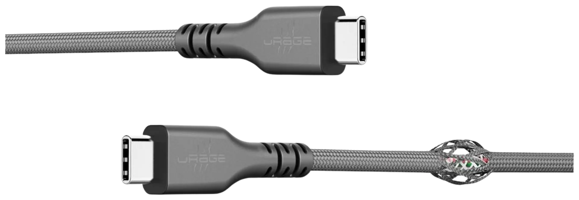 uRage USB-kaapeli, uFlex, USB-C plug - USB-C plug, mesh, 3.0 m - 2