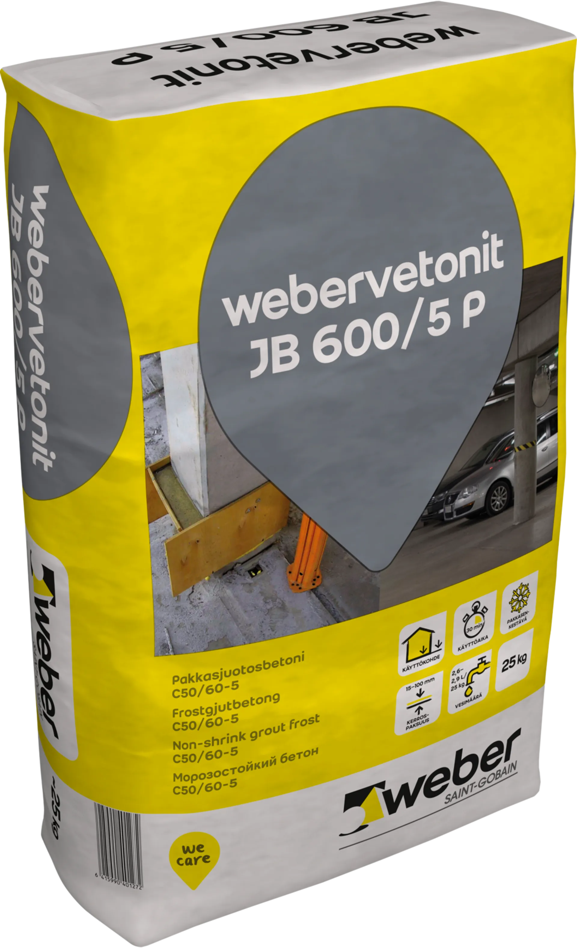 Weber JB 600/3 P Pakkasjuotoslaasti 25 kg
