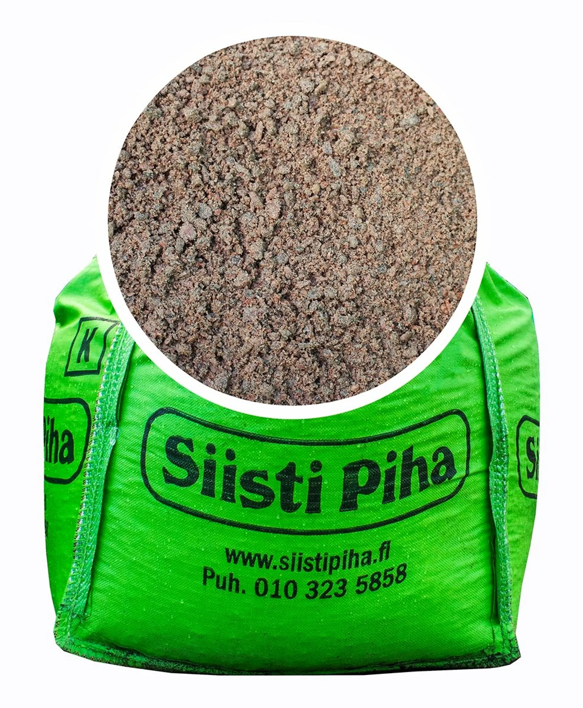 Kivituhka 0-6 mm punertava 250 kg suursäkki Siisti Piha