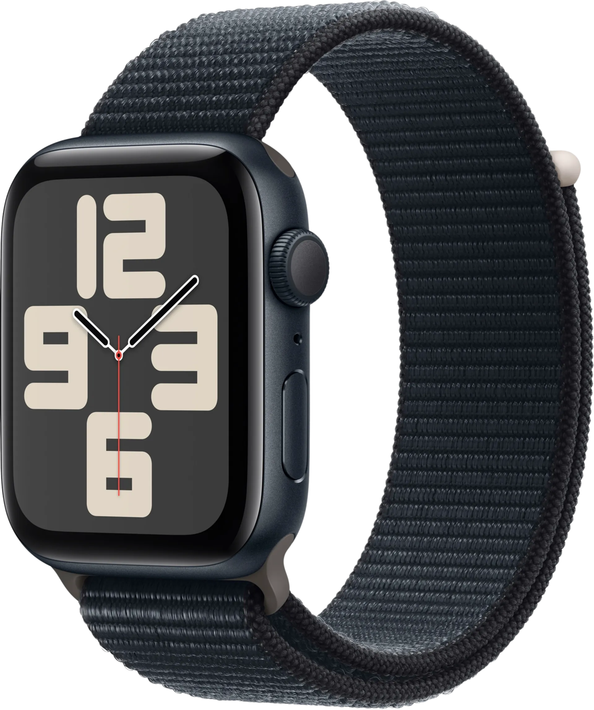 Apple watch SE GPS 44mm keskiyönsininen alumiinikotelo keskiyönsininen urheiluranneke MREA3KS/A