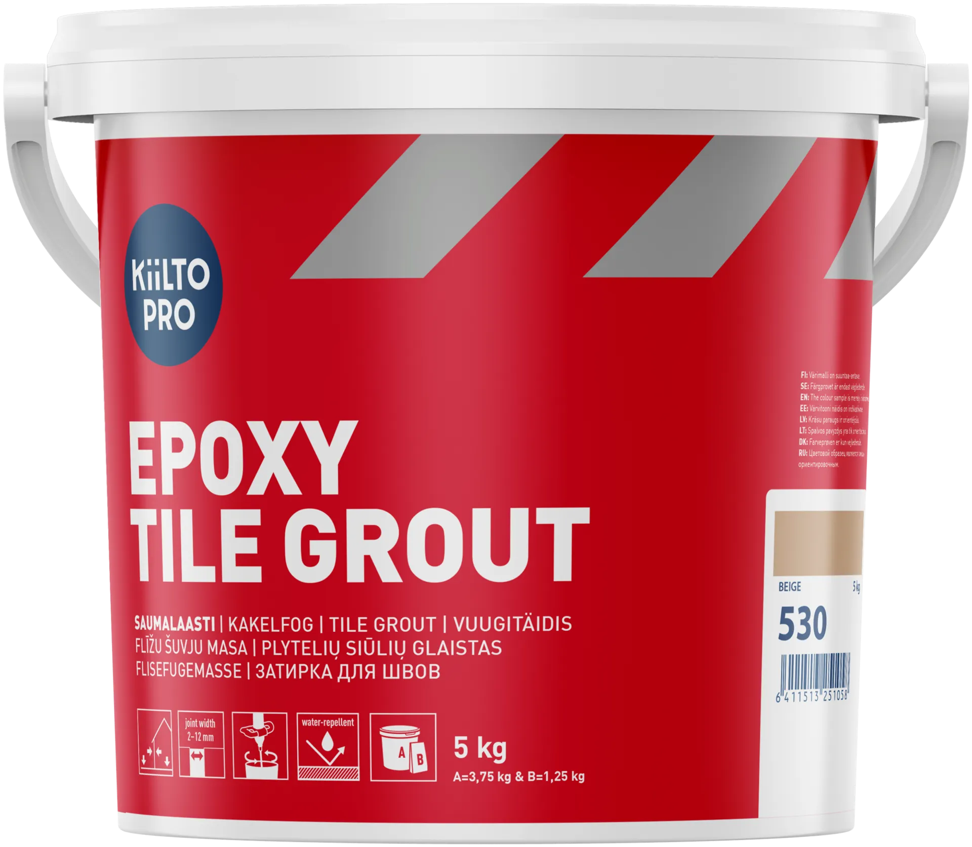 Kiilto Pro Epoxy Tile grout saumalaasti 530 beige 5 kg
