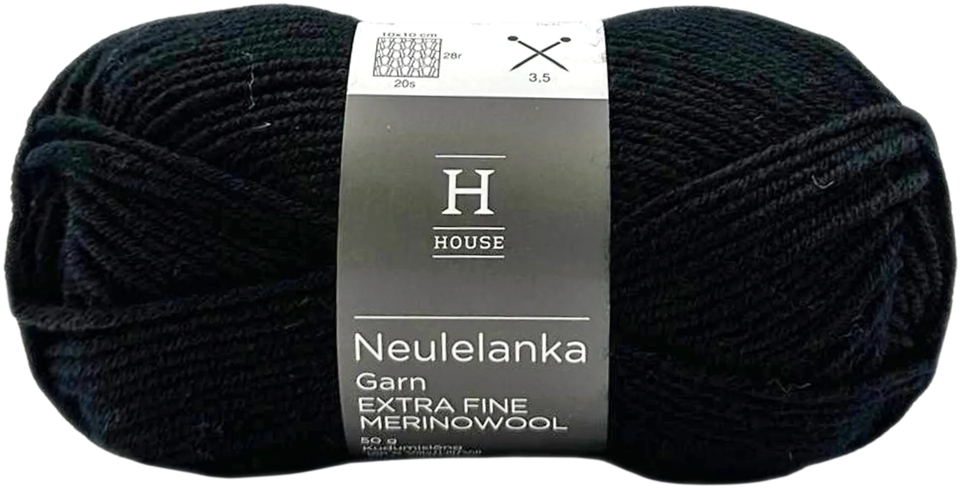 House neulelanka merinovilla 311120 50 g Black 217