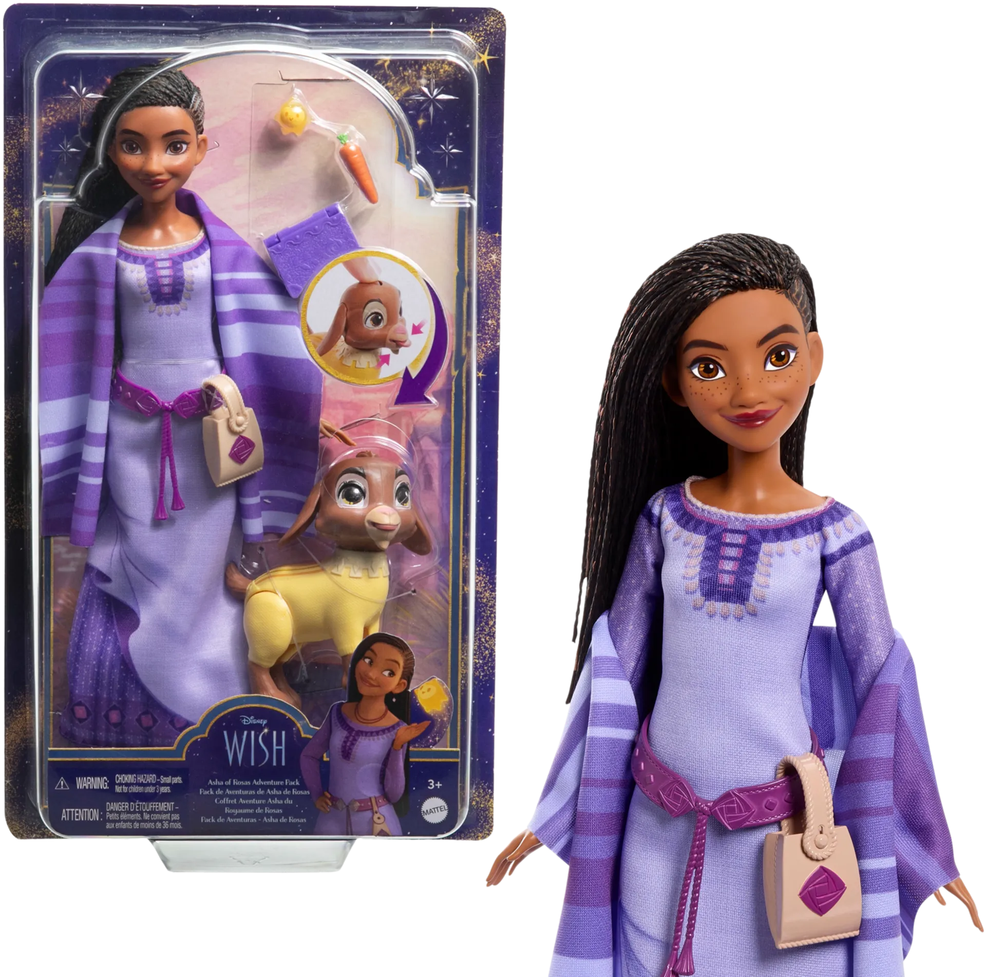 Disney Princess Wish Fd Hero Doll Travel Pack Hpx25 - 3