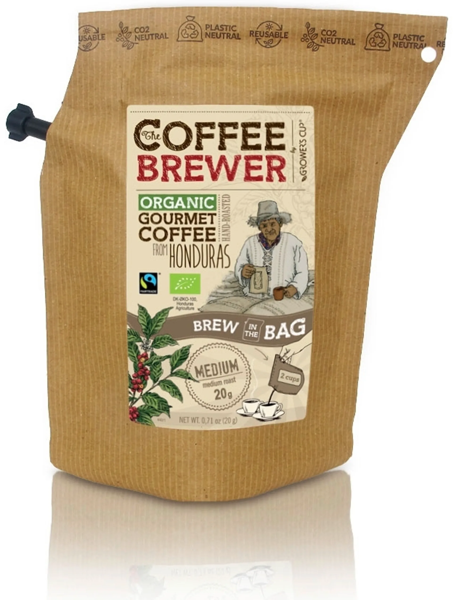 Grower's Cup luomukahvi Honduras 20g Fairtrade - 1