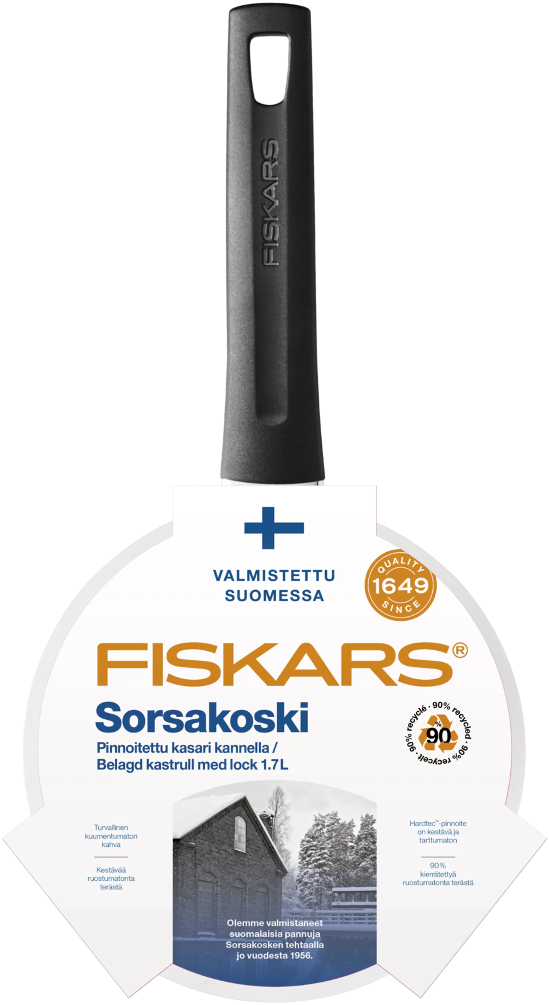 Fiskars Sorsakoski kasari 1,7l kannella - 2