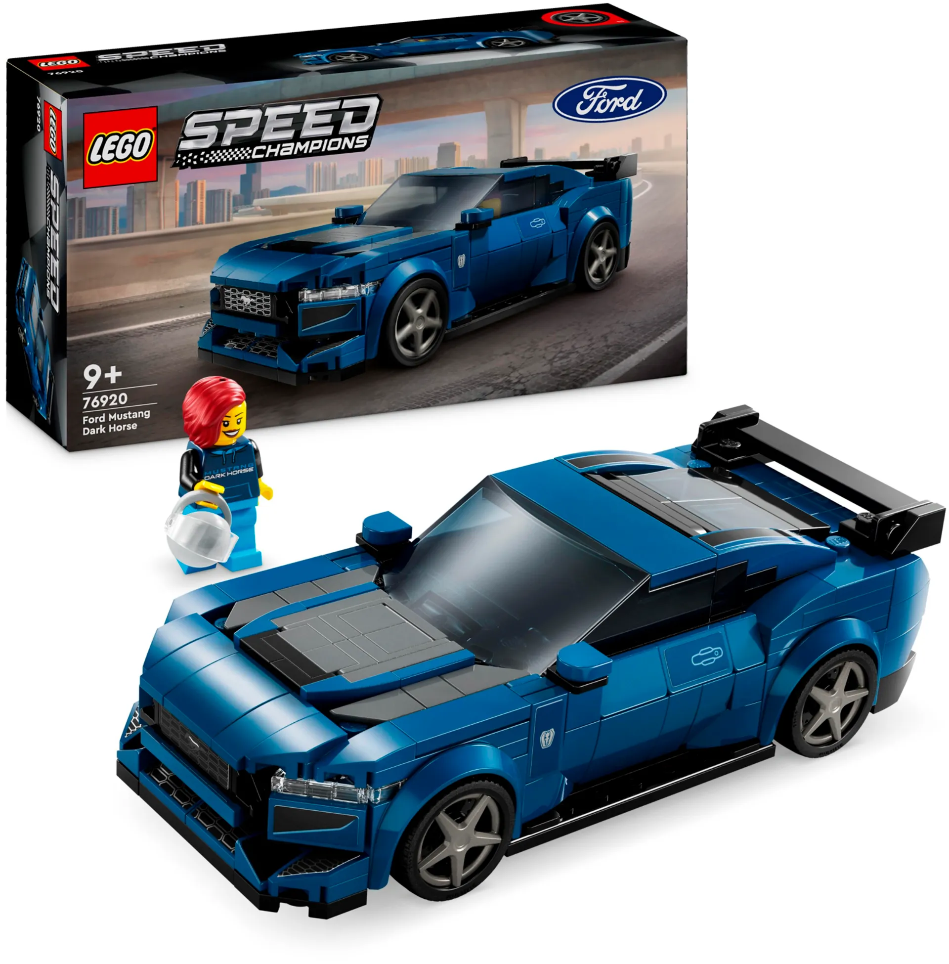 LEGO® Speed Champions 76920 Ford Mustang Dark Horse urheiluauto - 1