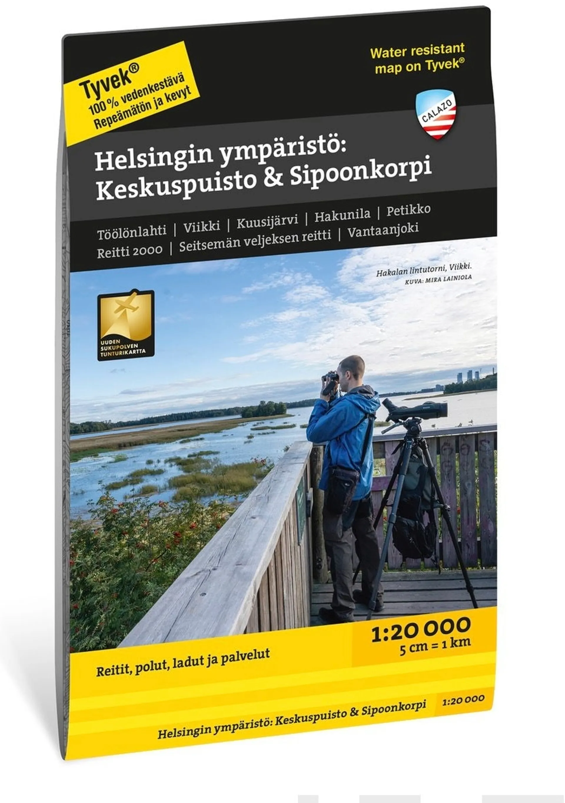 Helsingin ympäristö: Keskuspuisto & Sipoonkorpi -kartta