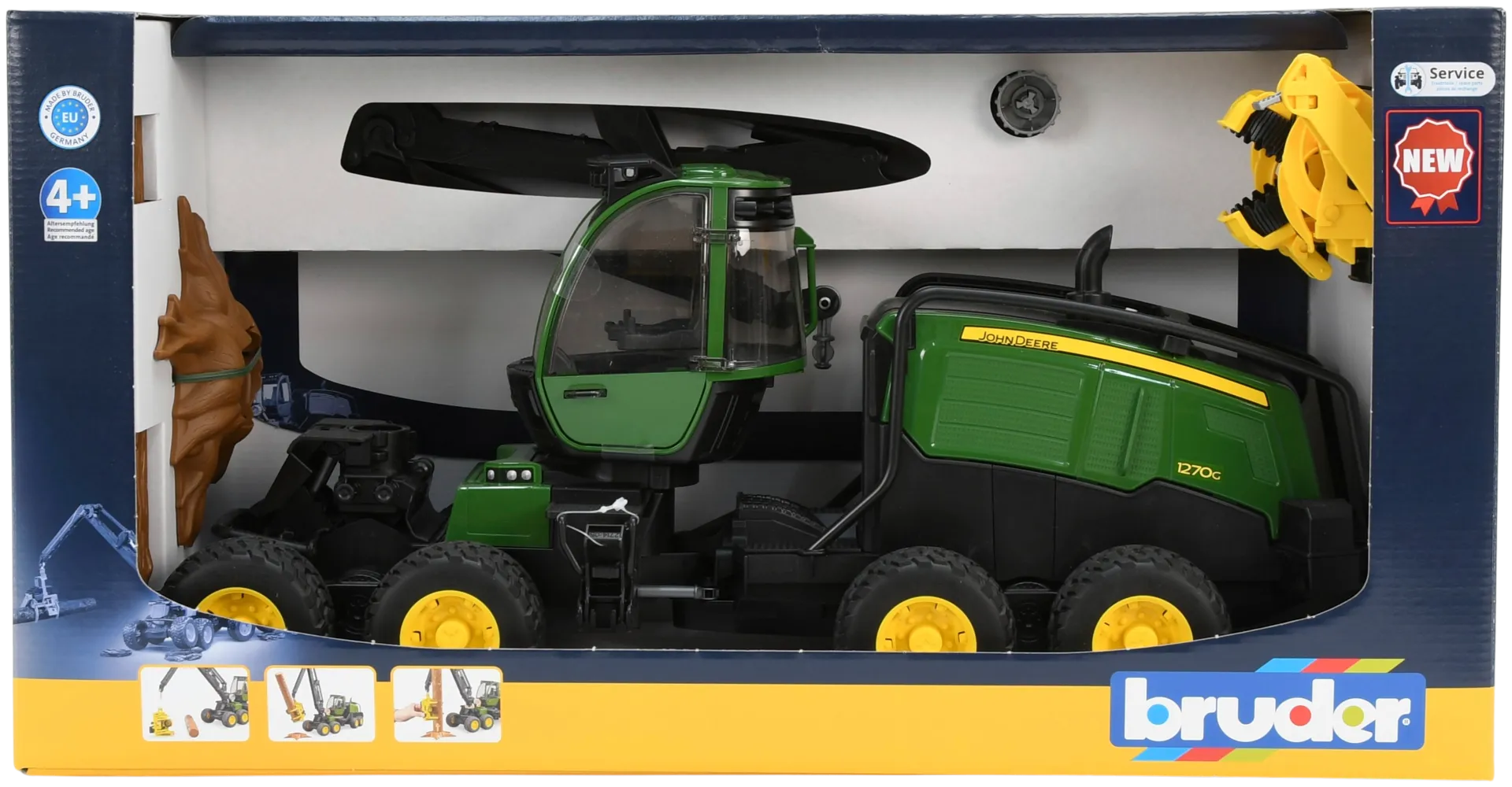 Bruder John Deere 1270G harvesteri tukilla - 2