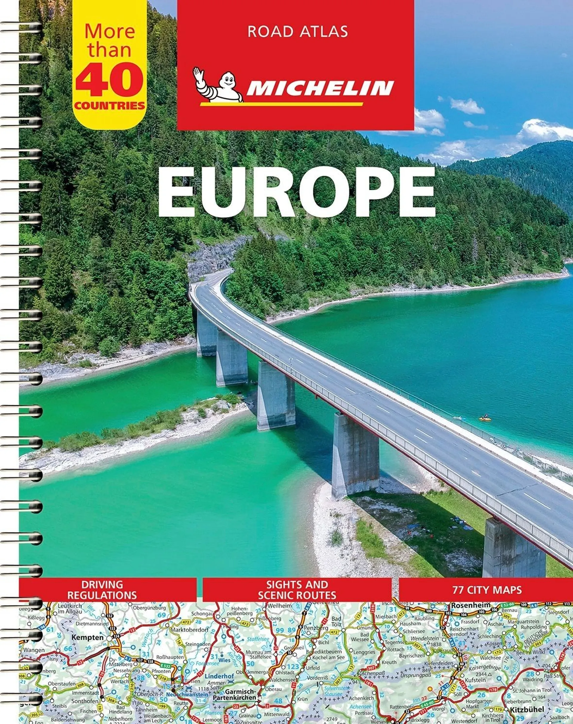 Europe Michelin Road Atlas / Eurooppa, Michelin tiekartasto