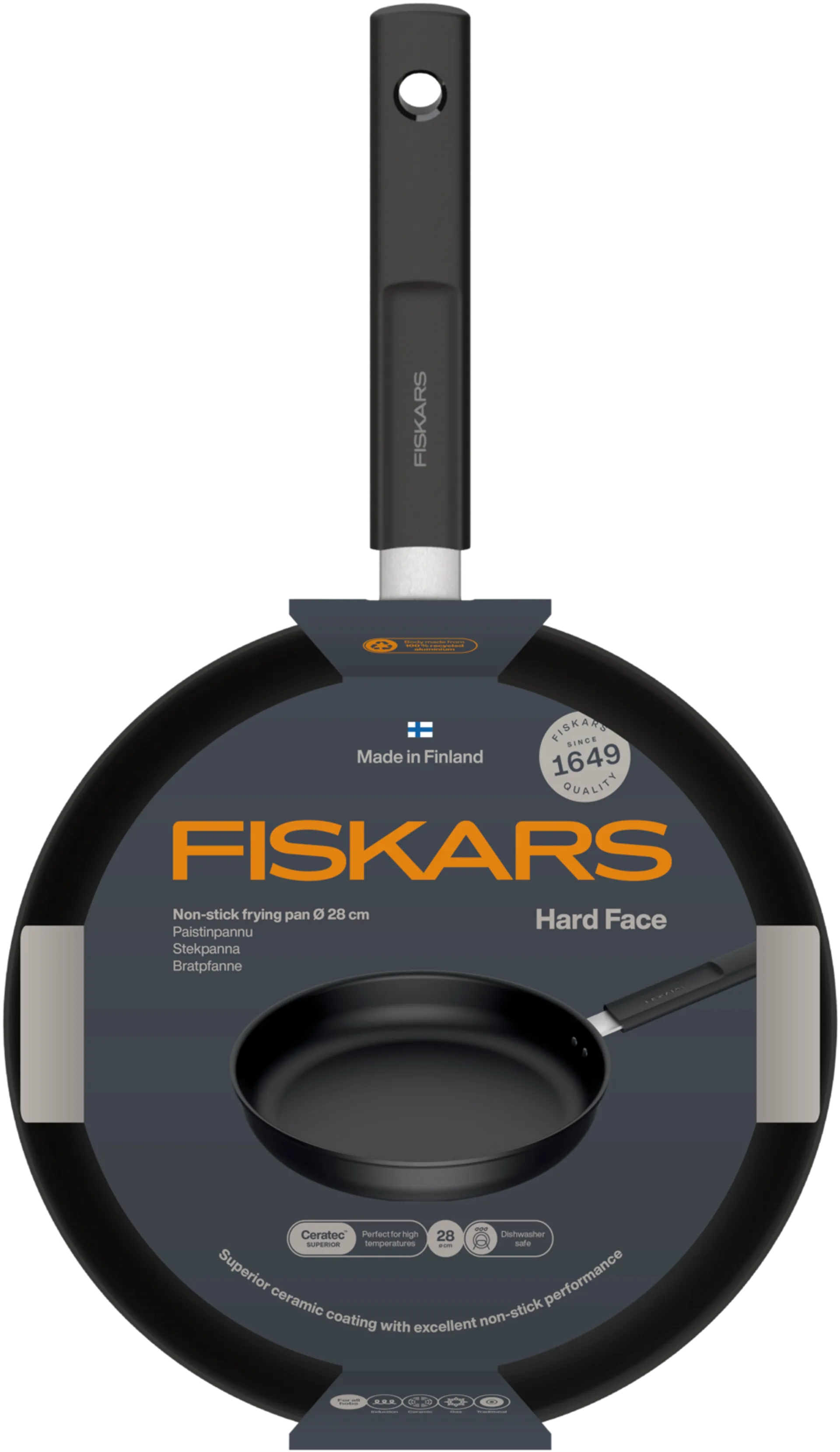 Fiskars Hard Face paistinpannu 28 cm - 4