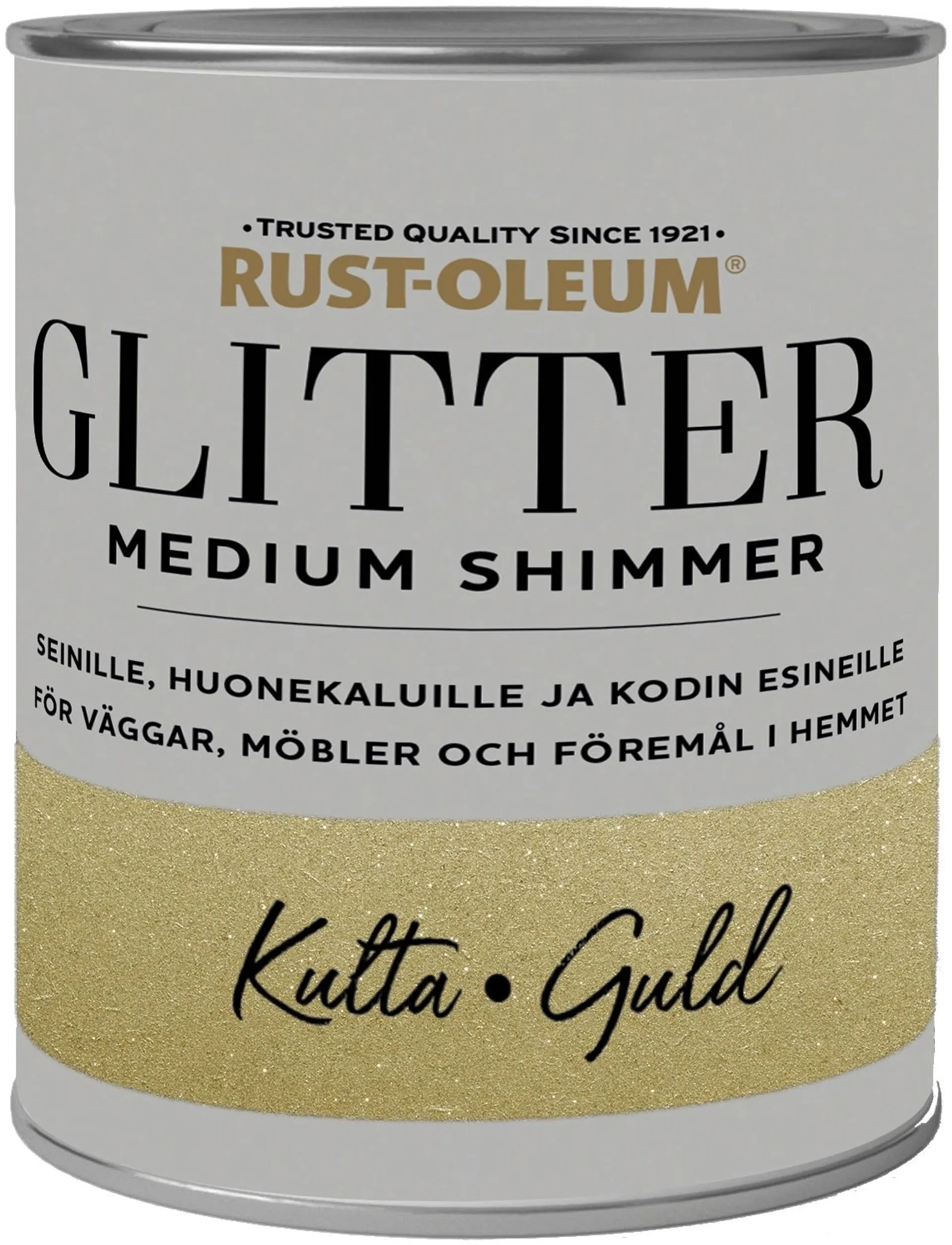 Rust-Oleum Glitter Medium shimmer 750ML Gold Seinämaali