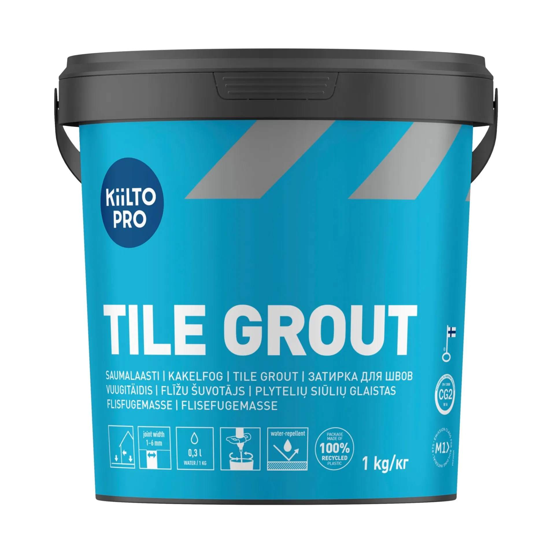 Kiilto Pro Tile grout saumalaasti 50 graphite black 1 kg