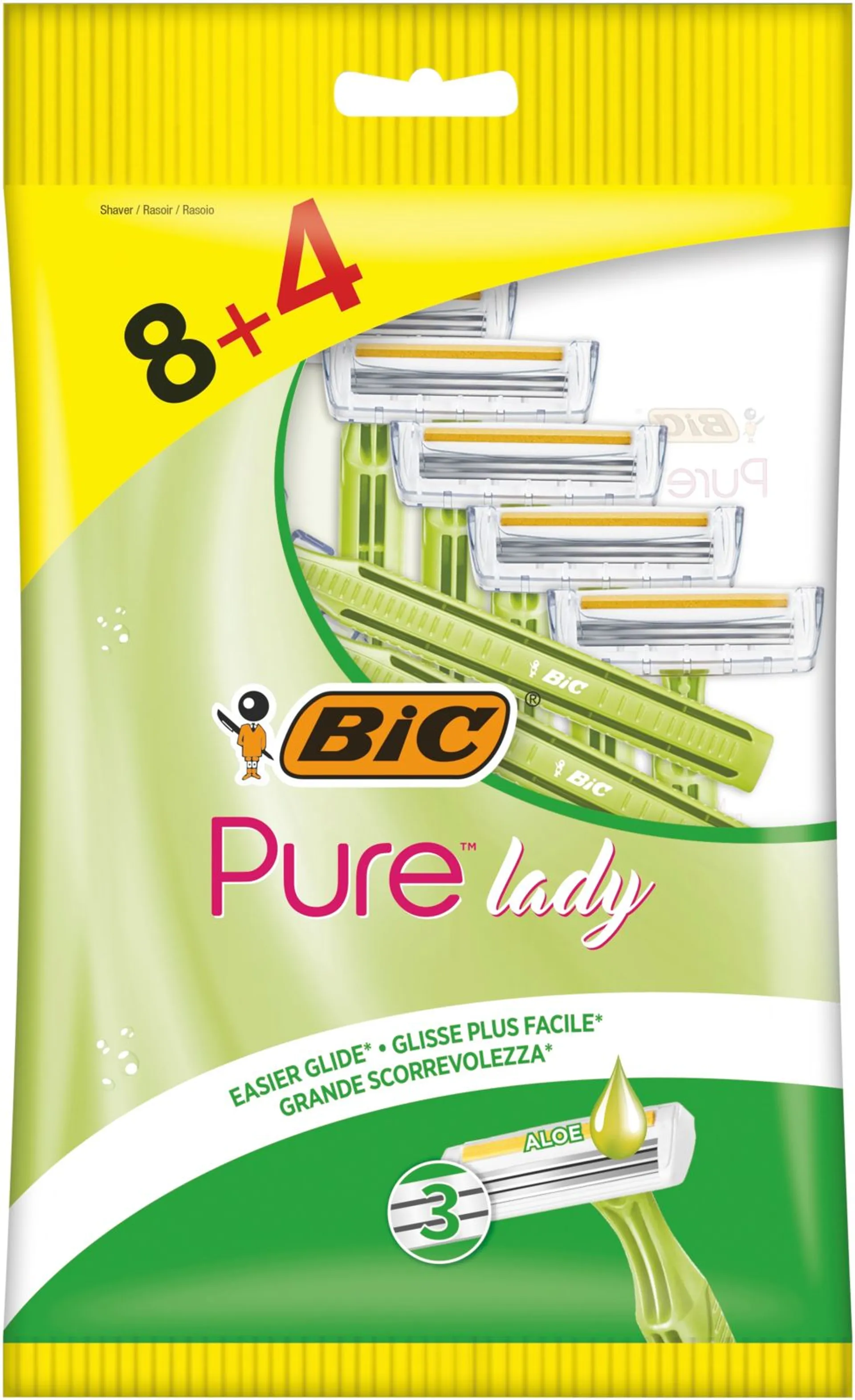 BIC varsiterä Pure 3 Lady 8+4-pack - 1