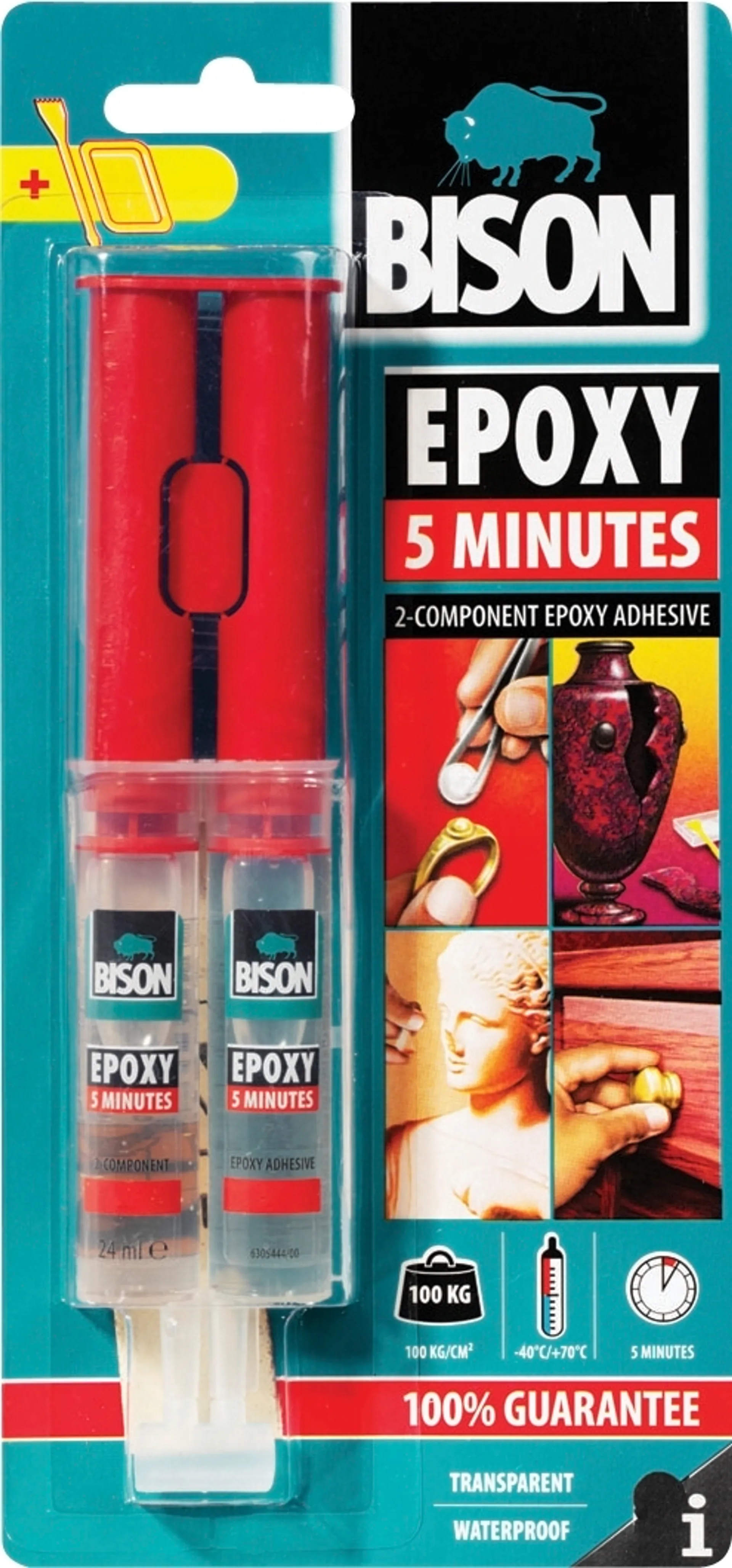Bison epoksiliima Epoxy 5 min 24ML