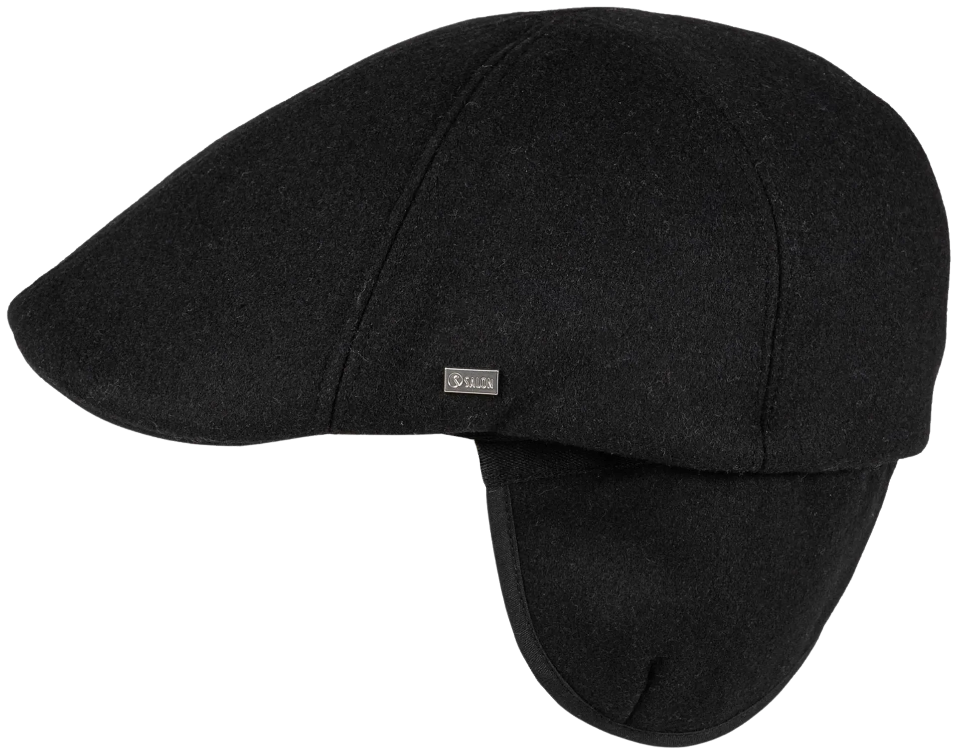 Salon miesten lakki Macon 56 Wool flat cap - MUSTA - 2