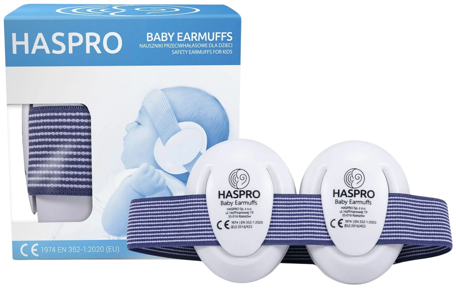 Haspro Baby vauvan kuulosuojaimet 0-3 v sininen