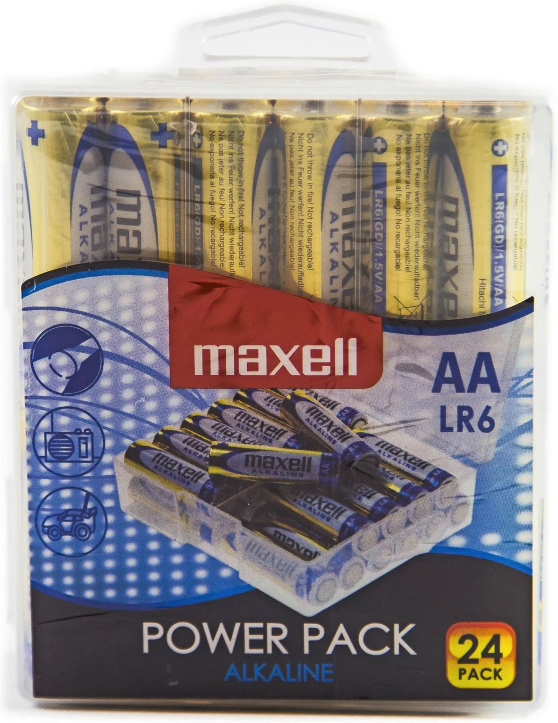 Maxell LR06 (AA) paristot, säästöpakkaus 24 kpl