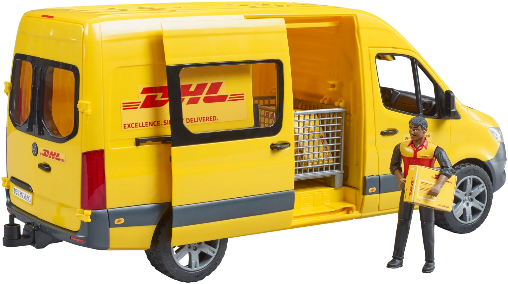 Bruder Mercedes-Benz Sprinter DHL ja kuljettaja - 2