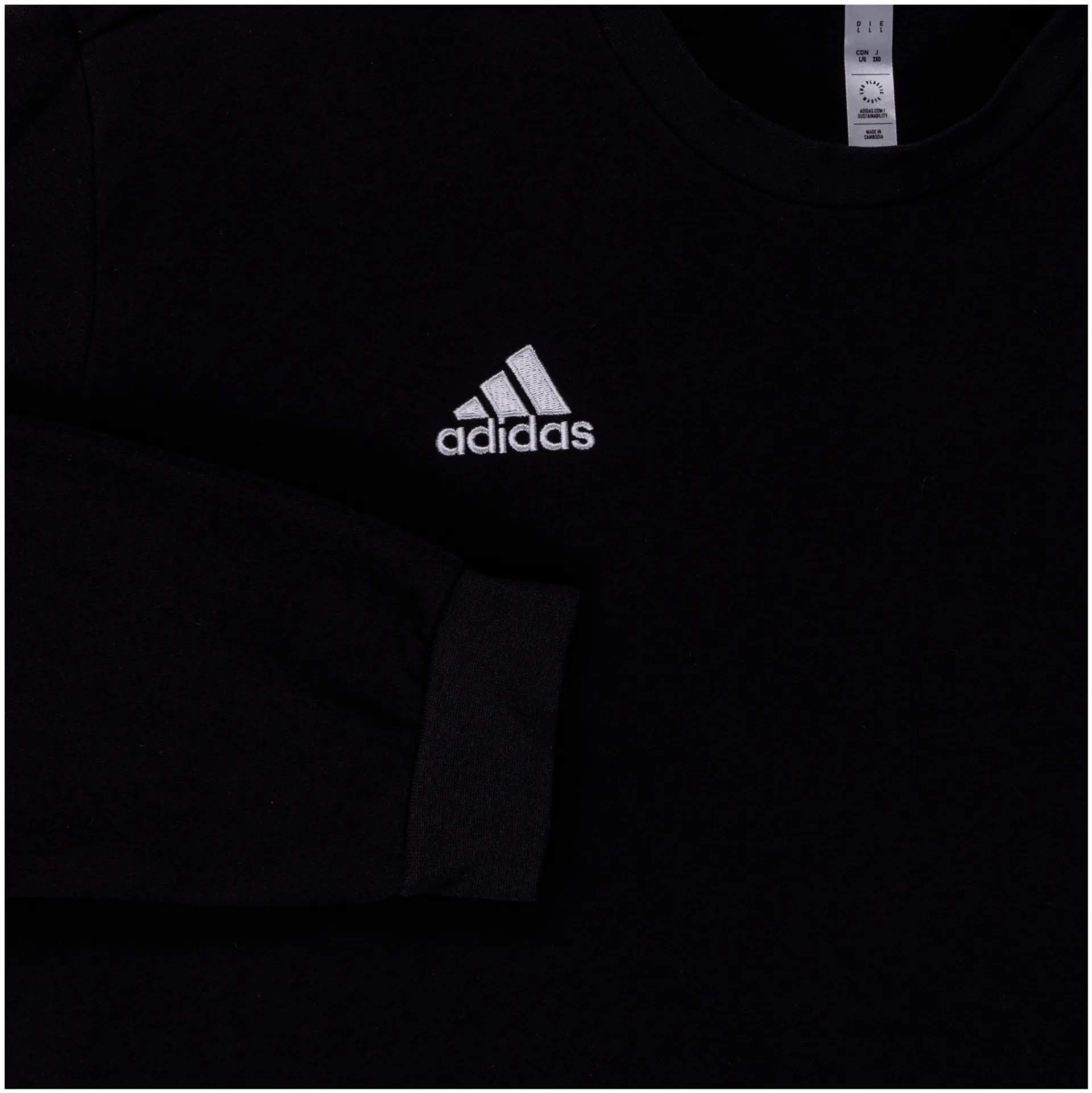 adidas miesten collegepaita Entrada - BLACK - 3