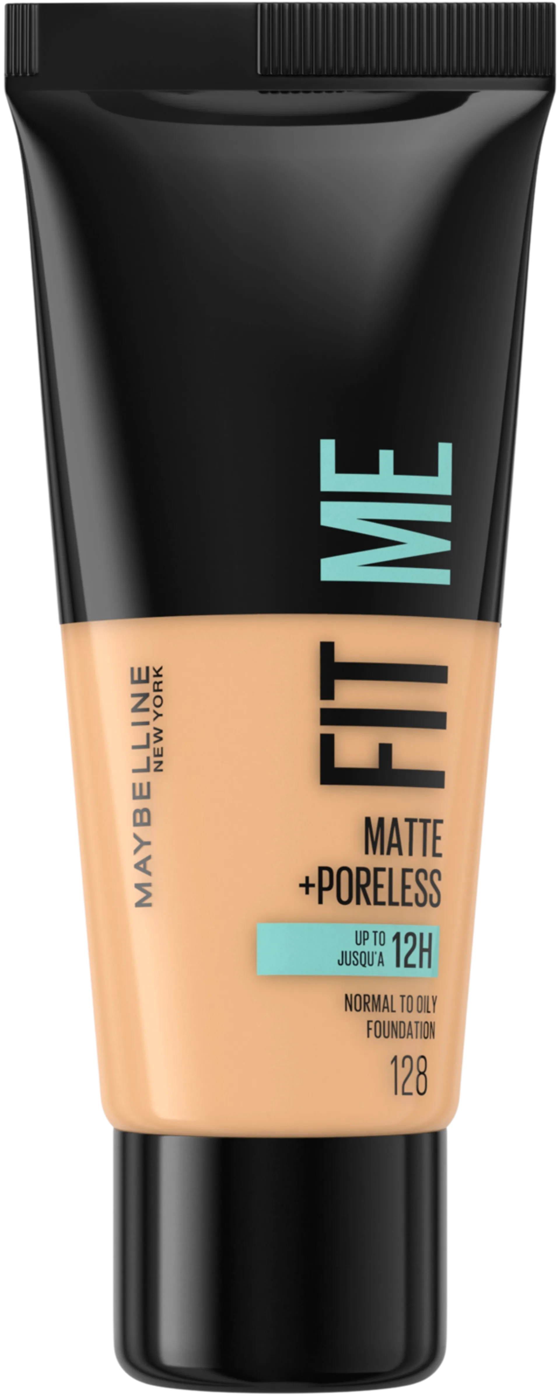 Maybelline New York Fit Me Matte+Poreless -meikkivoide 128 Warm Nude 30ml - 1