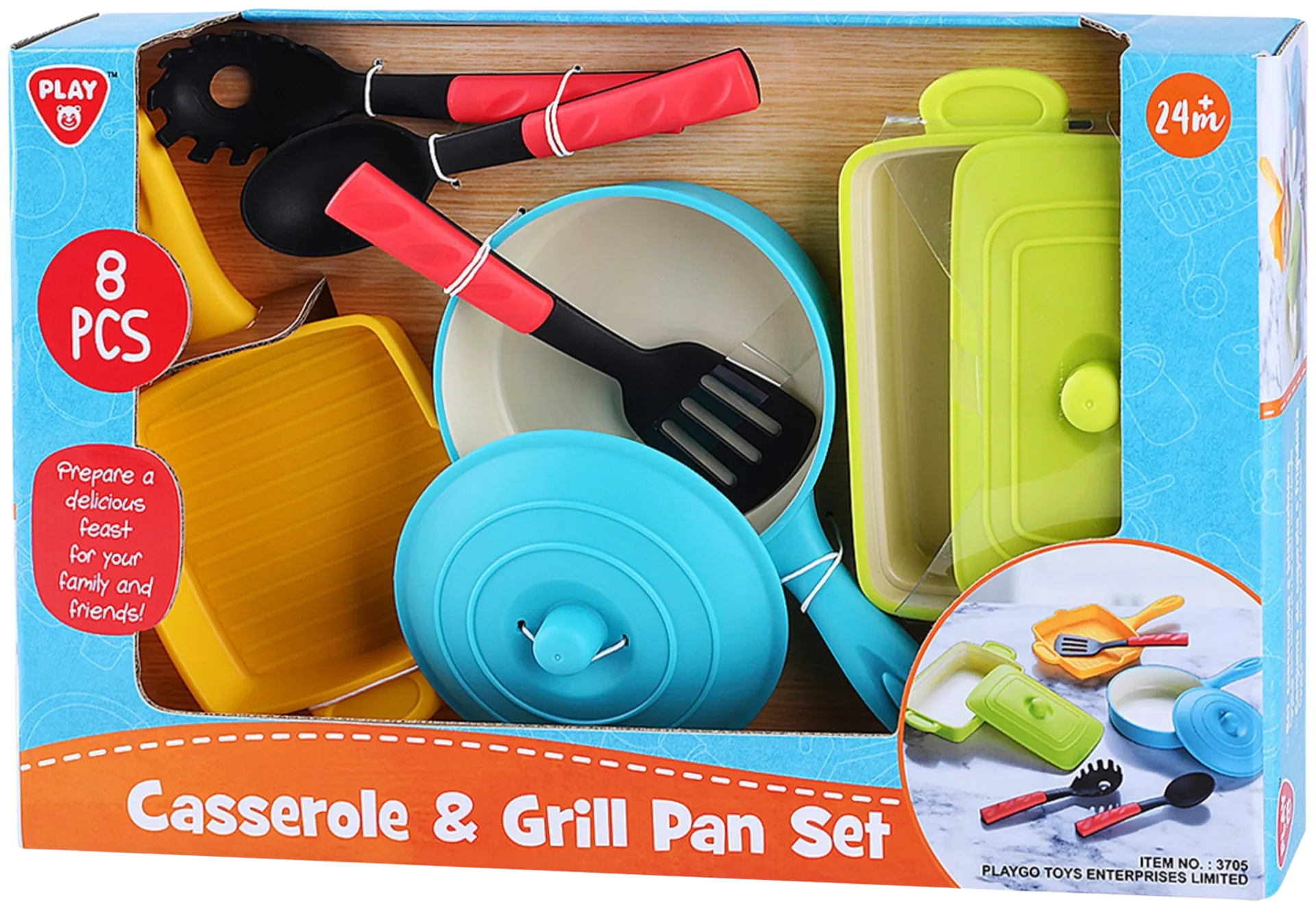 Lasten leikkisetti Casserole & grill pan set