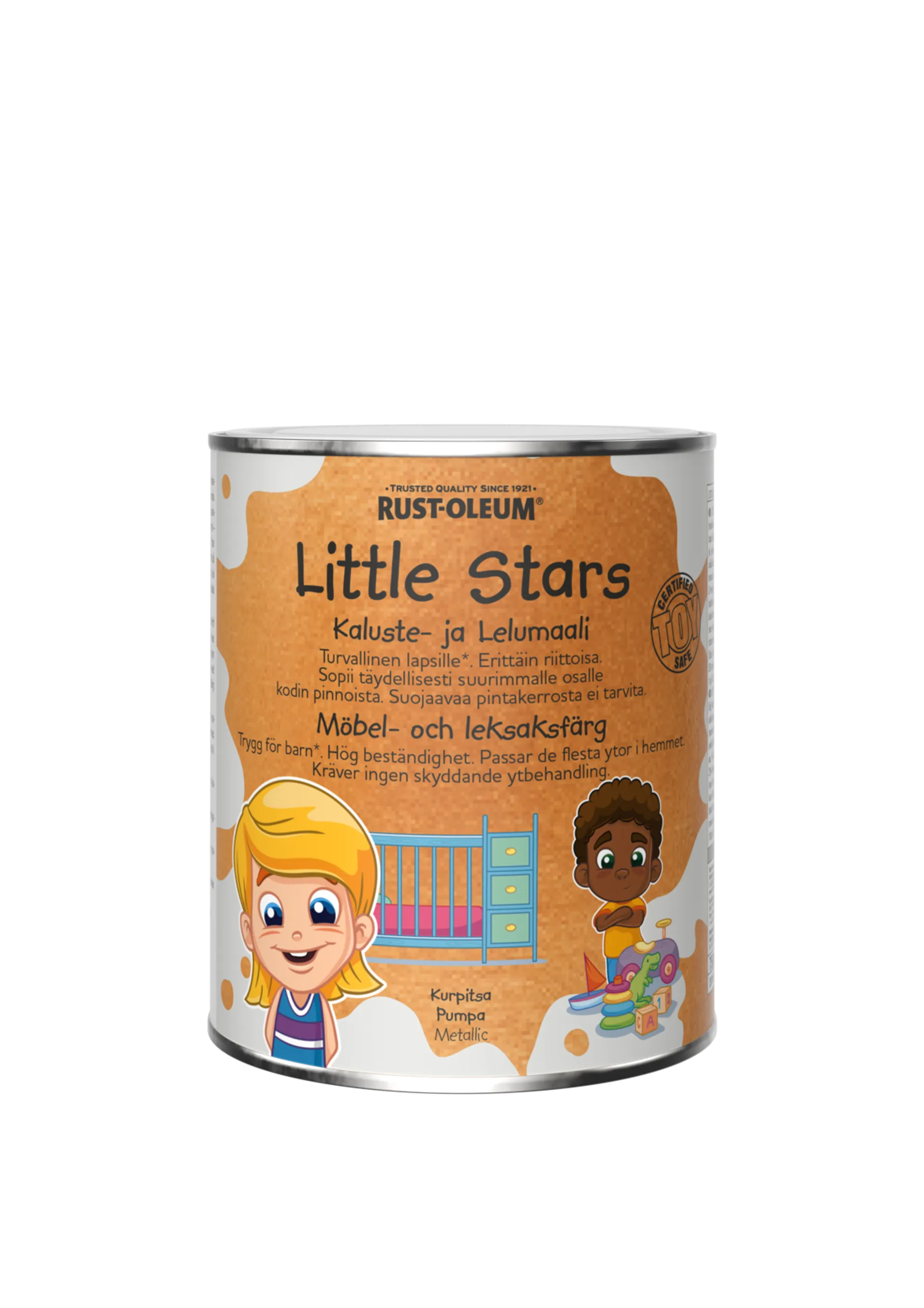 Rust-Oleum Little Stars Kaluste- ja Lelumaali Metallic 750ml Kurpitsa