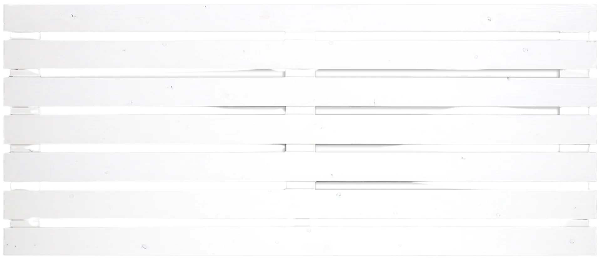 Näkösuoja-aita, vaakalaudoitus, valkoinen, 183x80cm