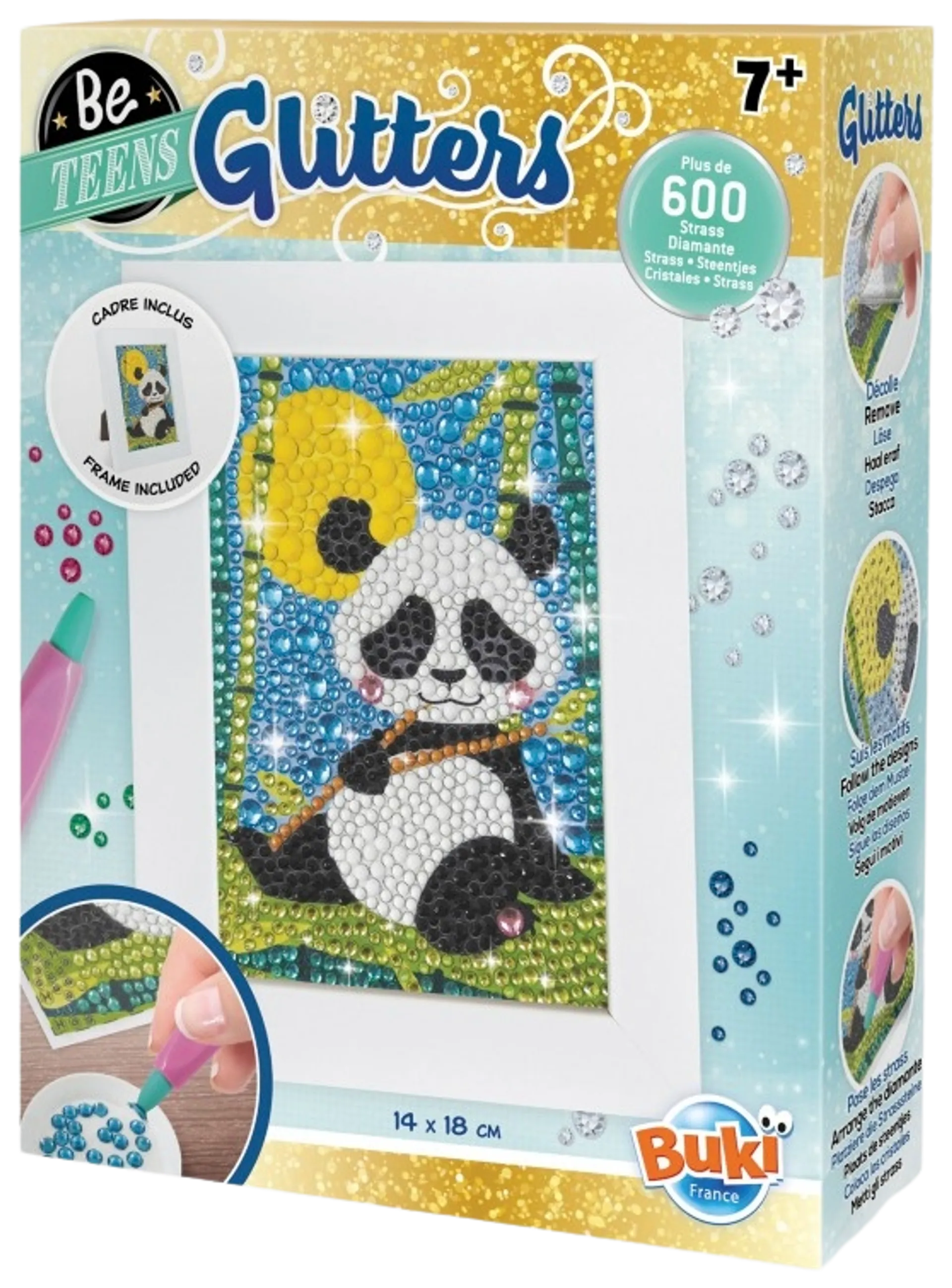 Buki Glitters timanttiaskartelu panda - 1