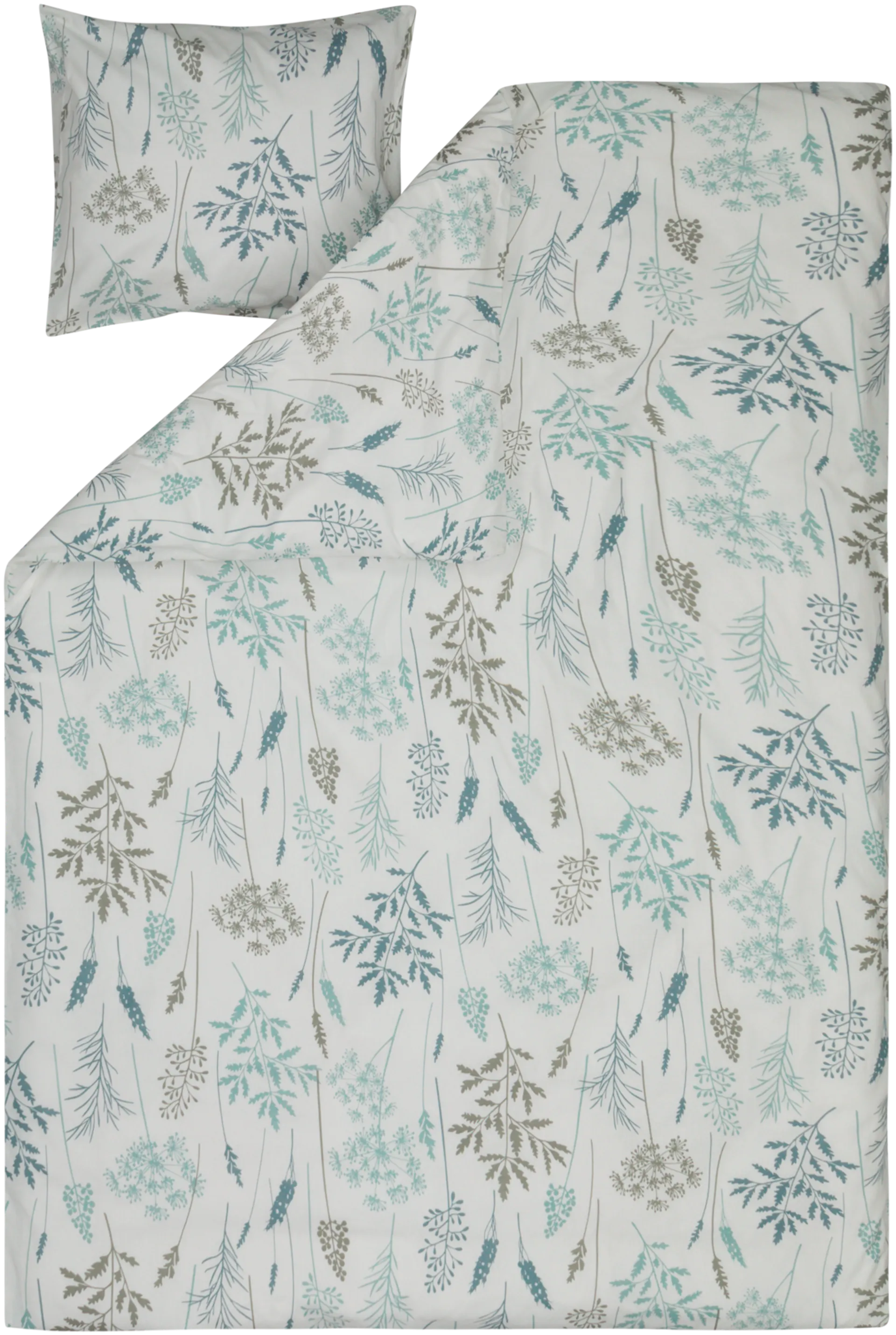 Xtra pussilakanasetti Flowerfield 150x210 cm, sininen - 1