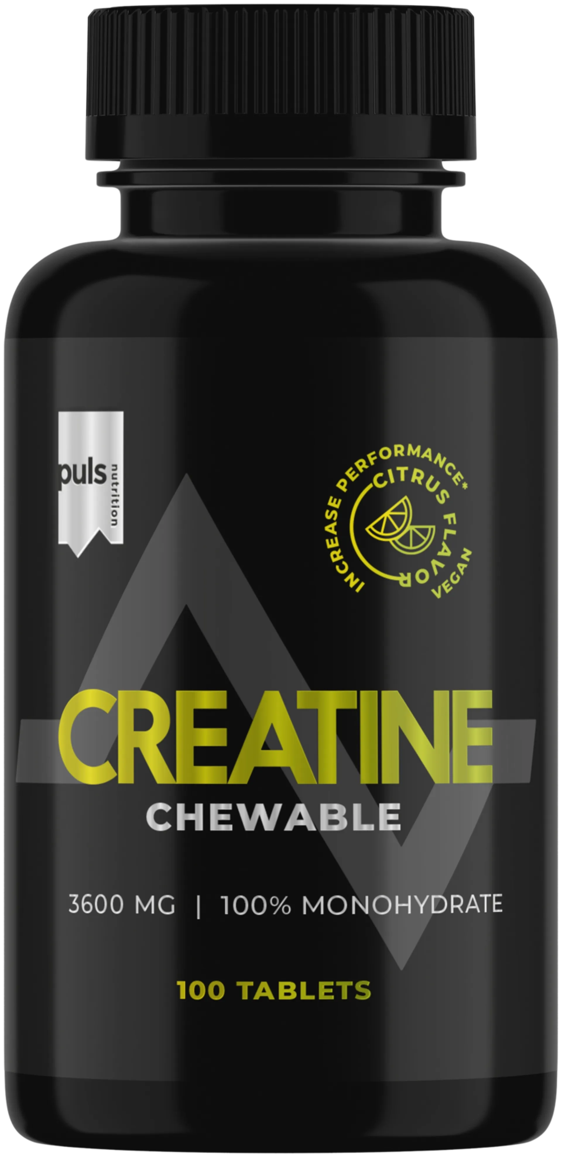 PULS Creatine pureskeltava Sitrus 100 tablettia